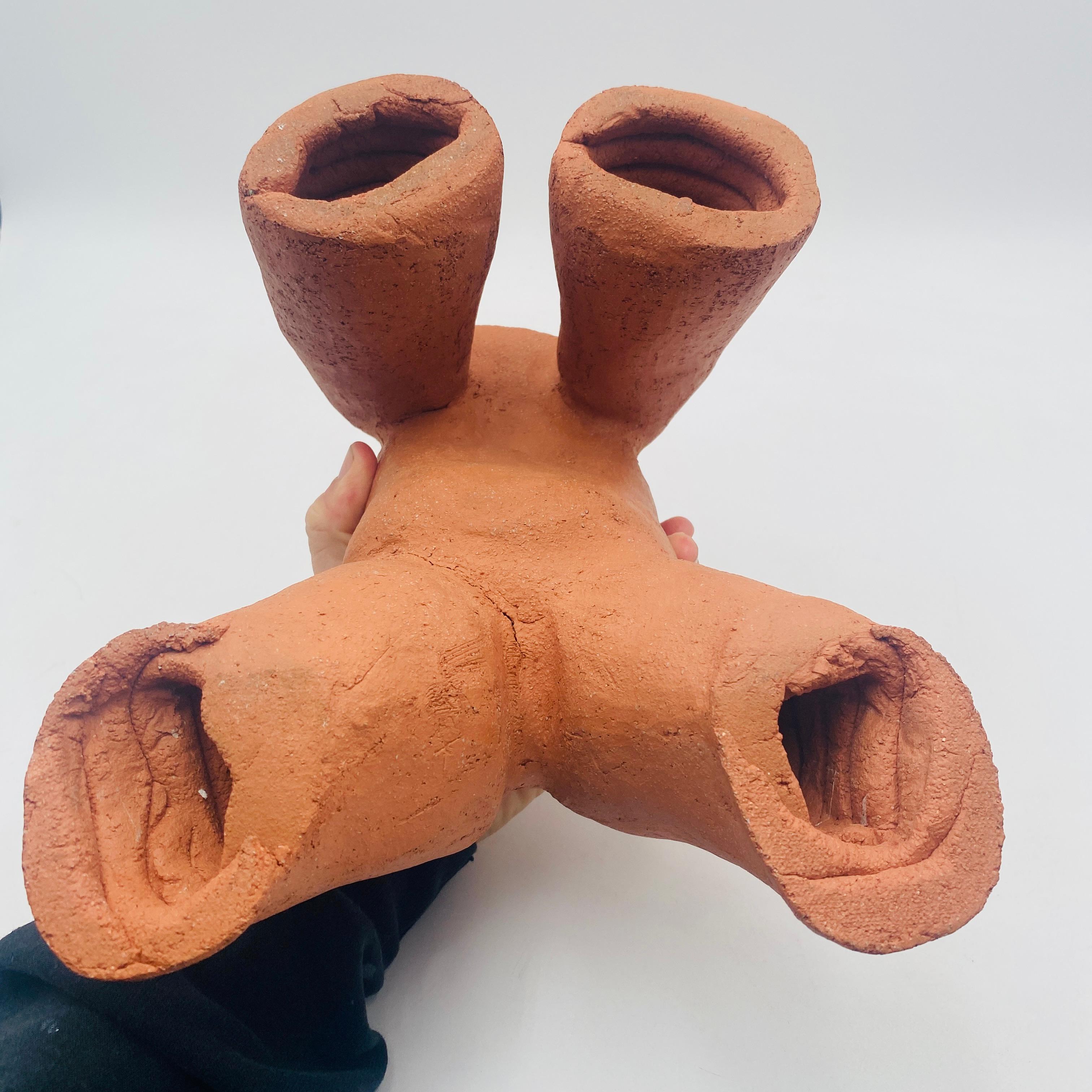 Terrakotta-Skulptur Weibliche Figur 20. Jahrhundert im Angebot 3