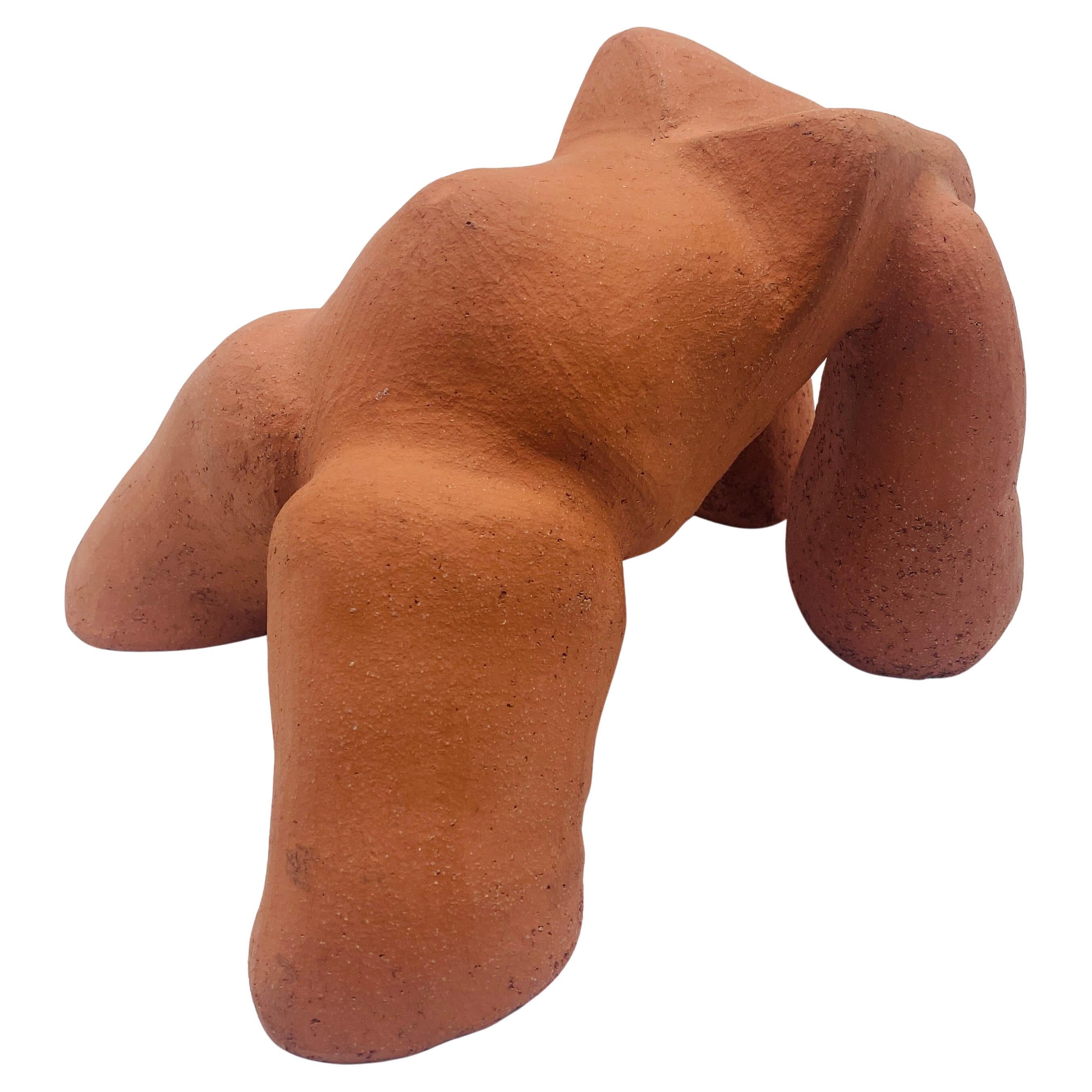 Terracotta Sculpture Female Figure 20th Century