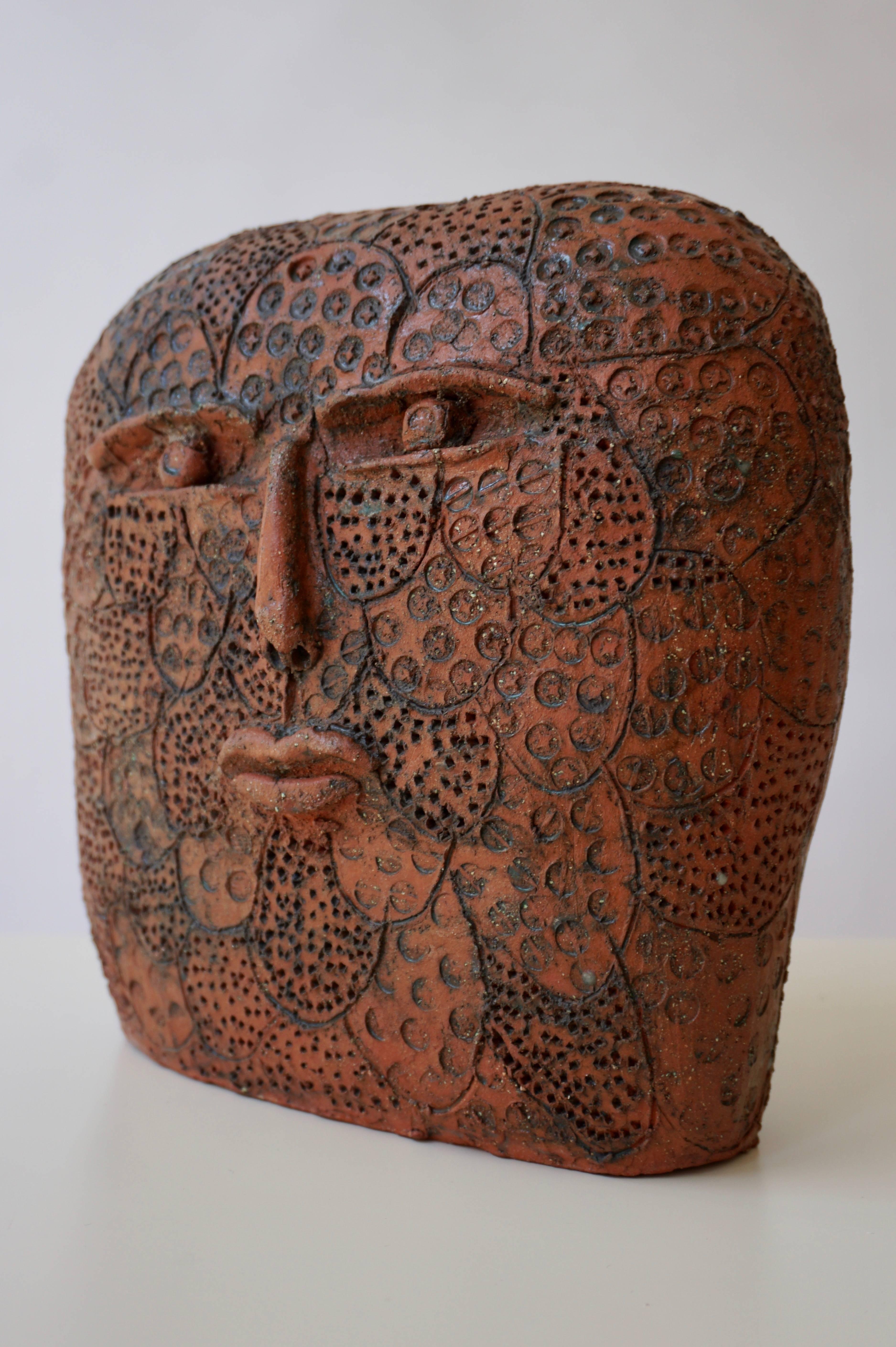 Mid-Century Modern Terracotta Sculpture For Sale