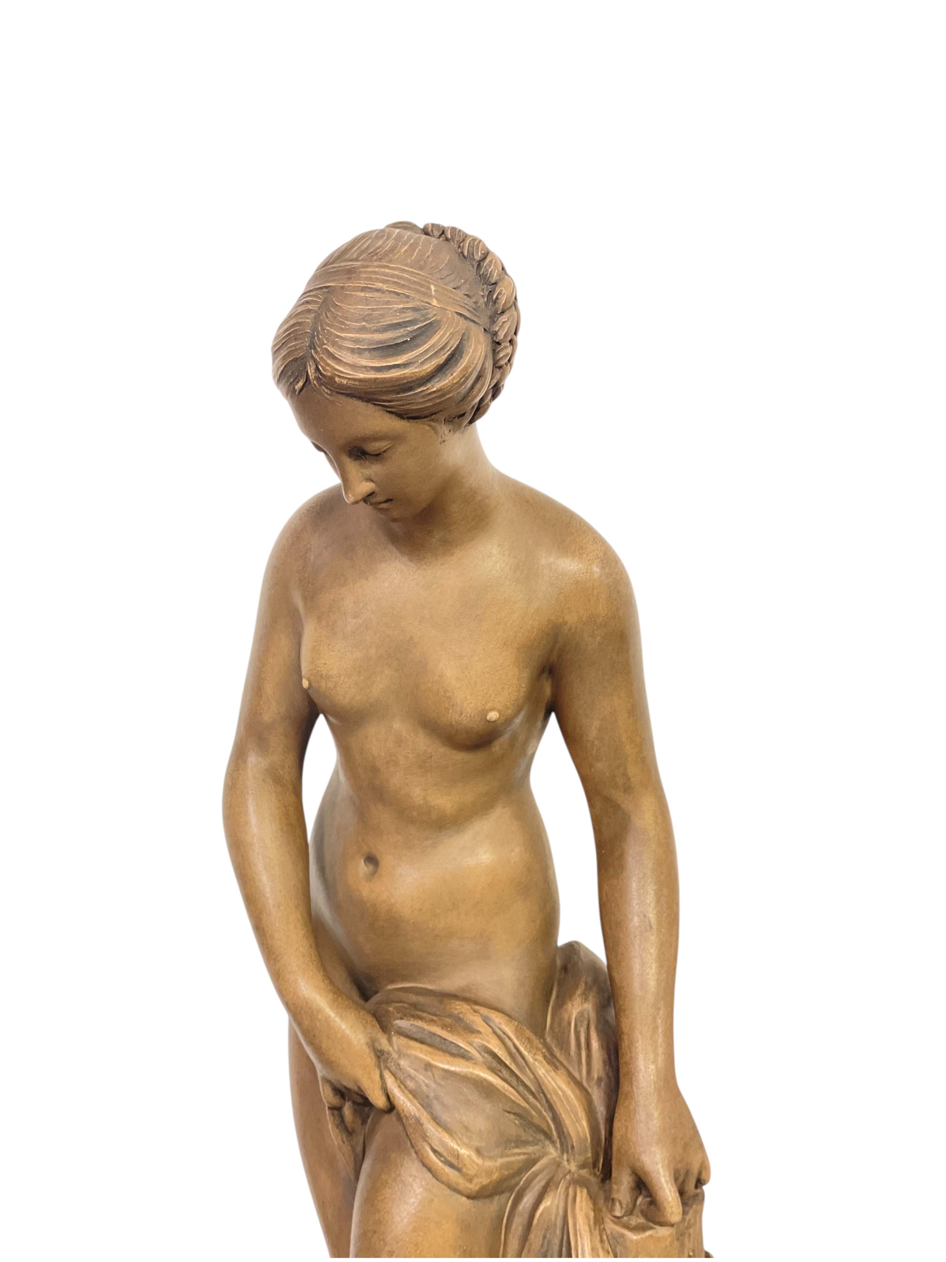 Francese Scultura in terracotta 