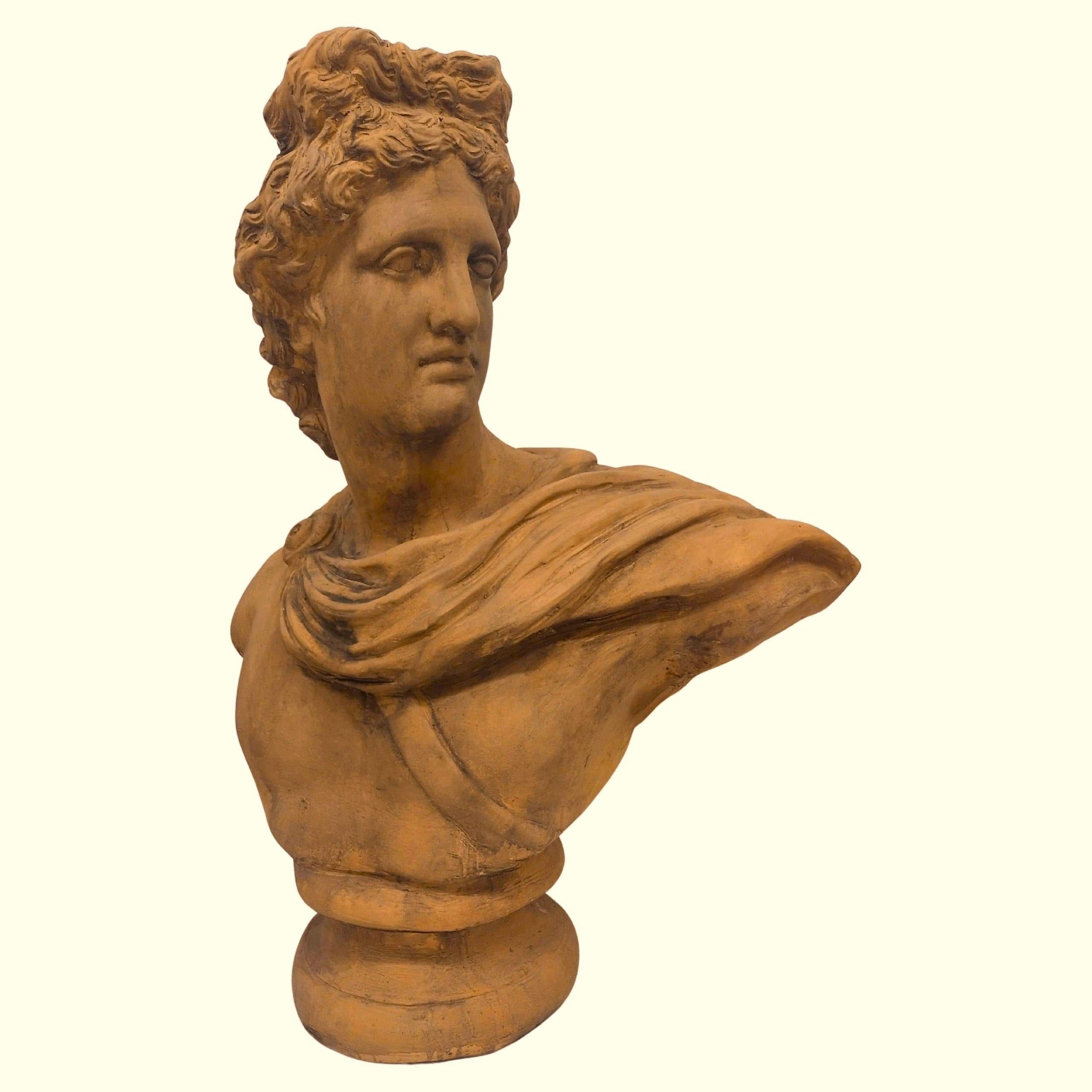 Scultura in terracotta di Apollo In condizioni buone in vendita a Rome, IT