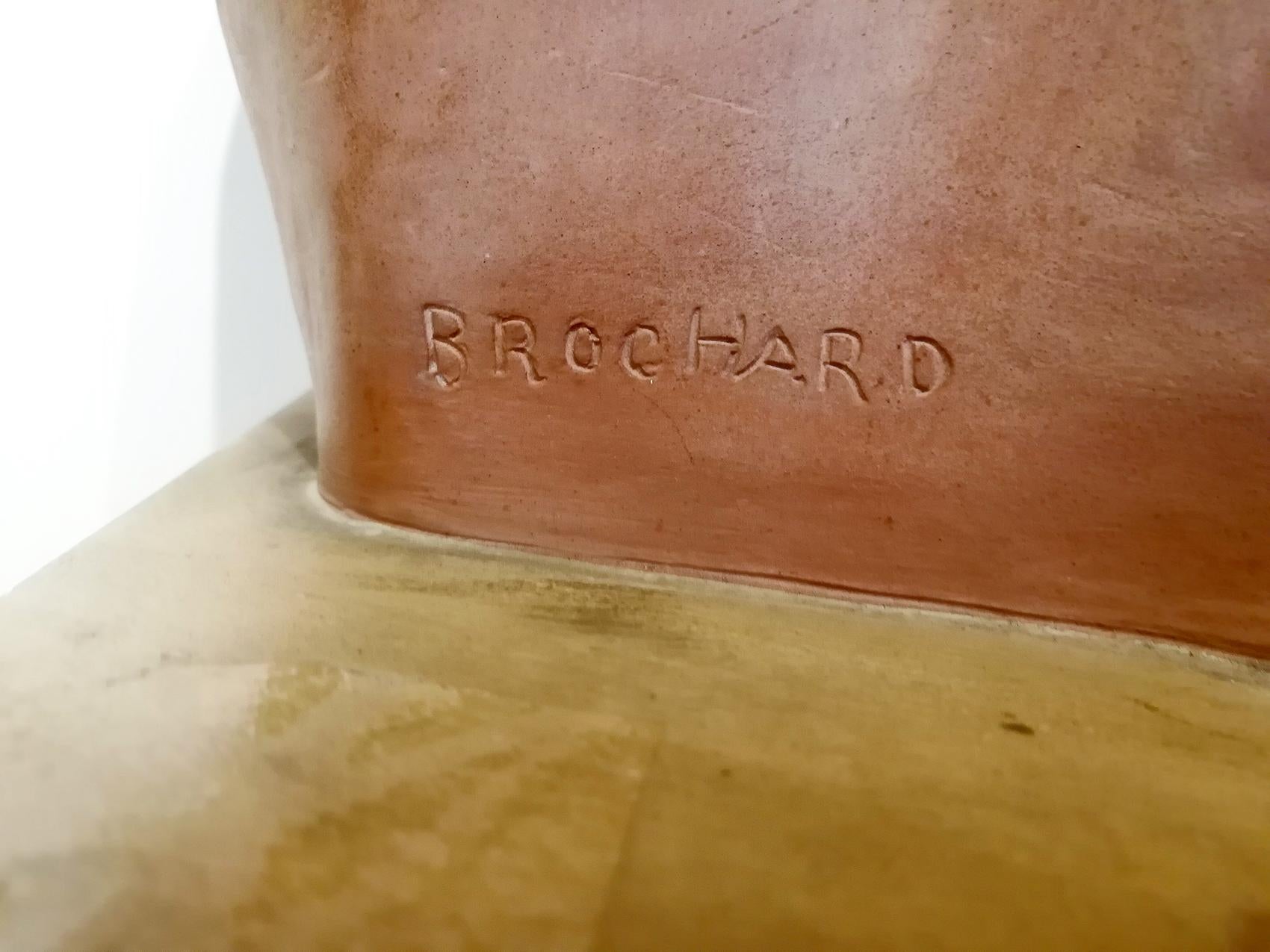 Français Sculpture en terre cuite de Jean Marais signée Brochard
