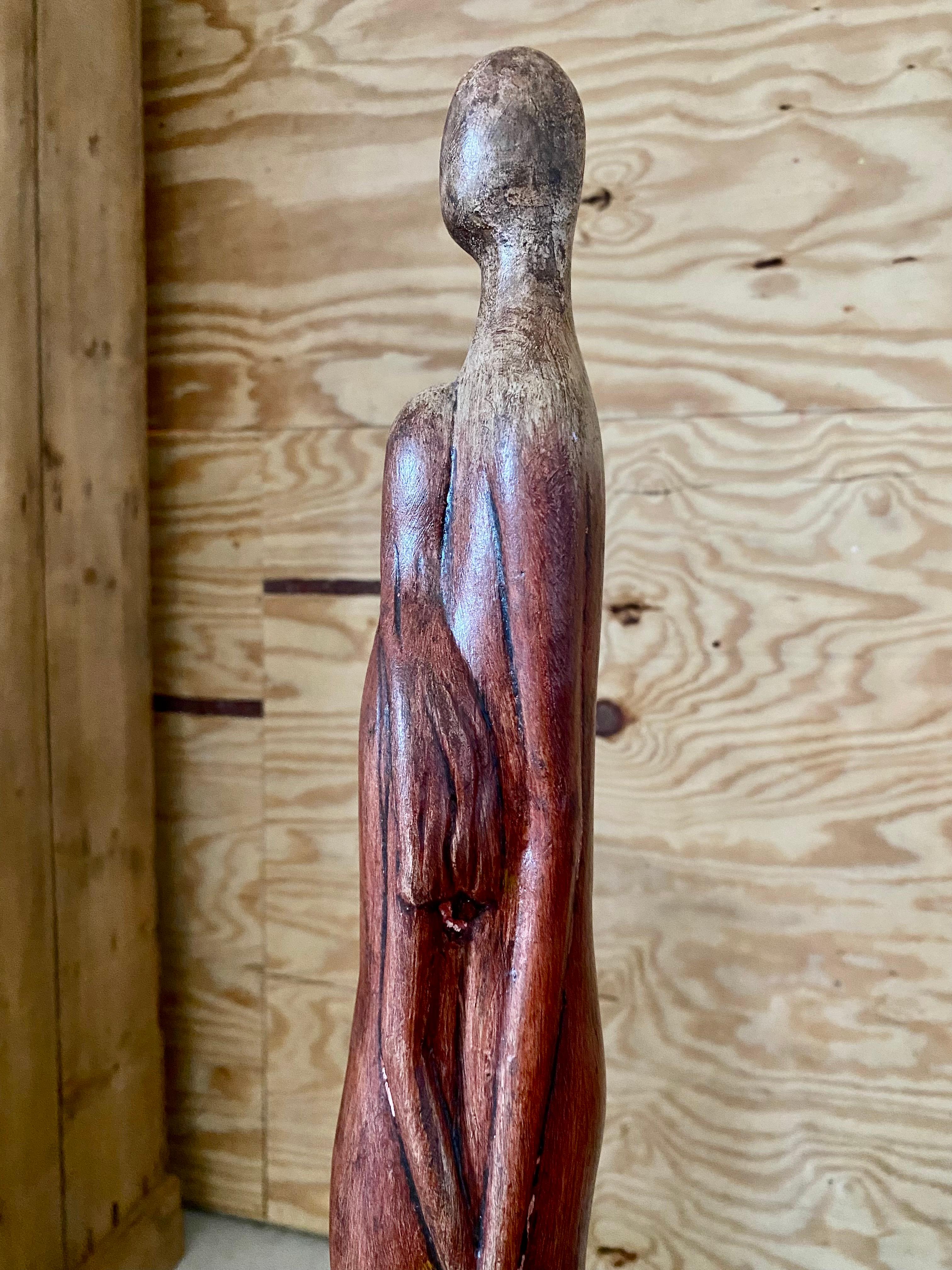 Terracotta Sculpture of Two Figures in Love For Sale 3
