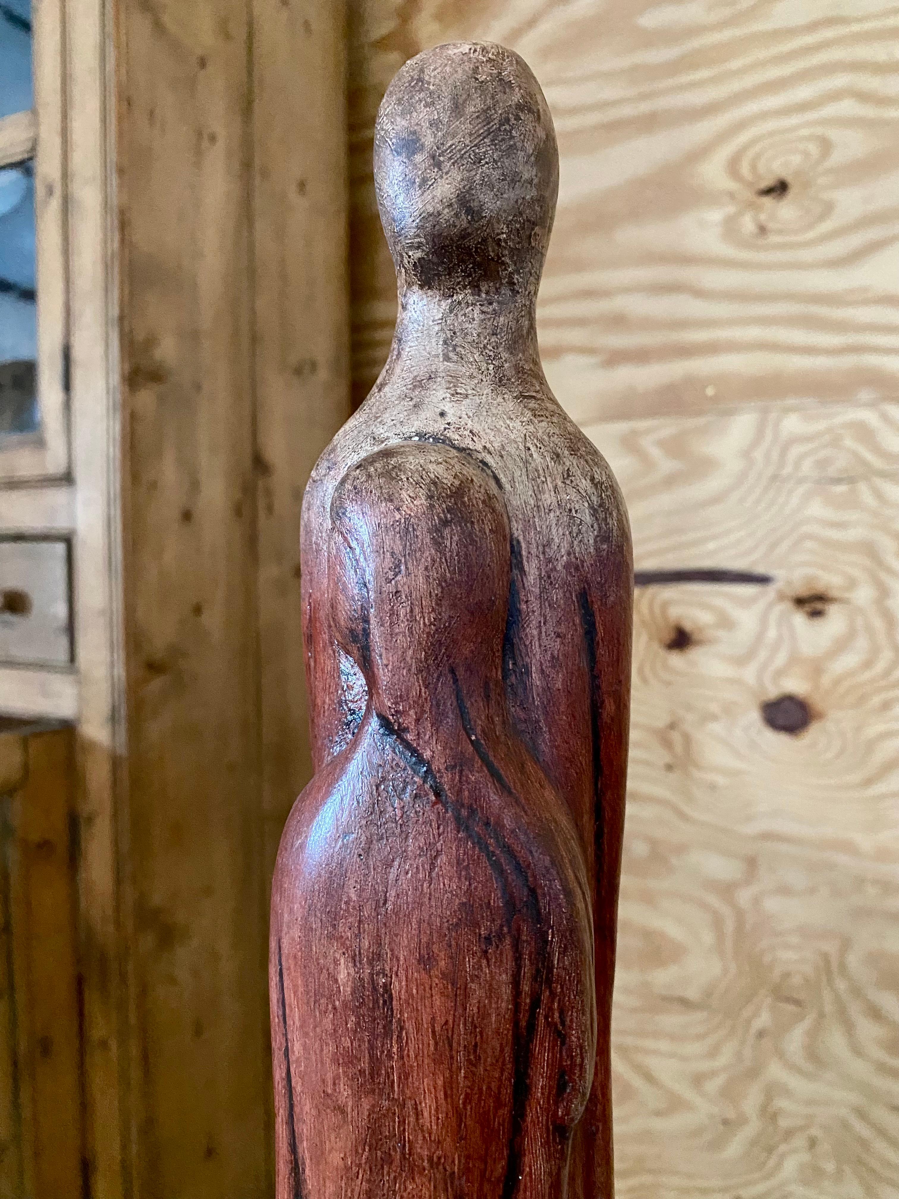 20th Century Terracotta Sculpture of Two Figures in Love For Sale