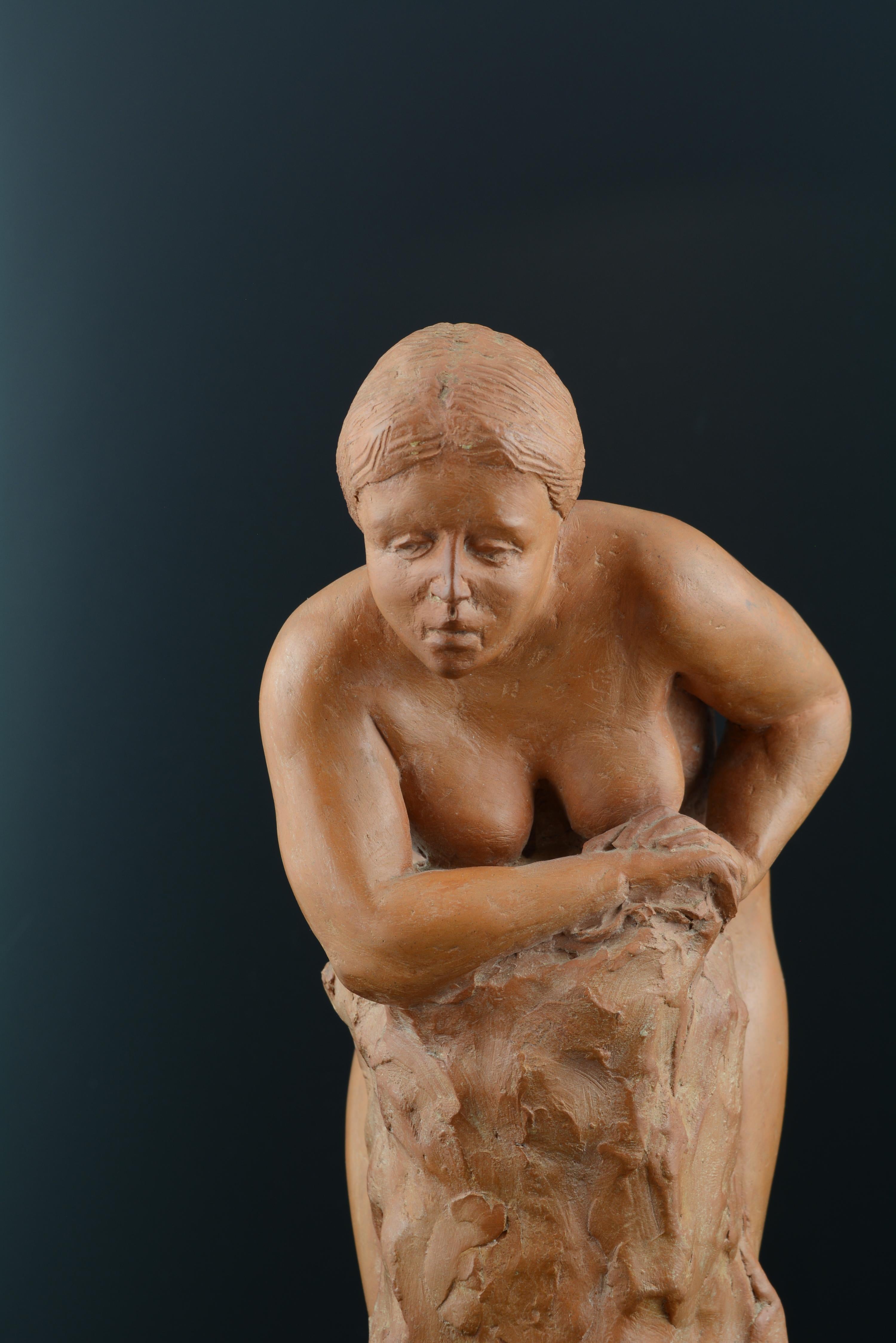 Escultura de terracota firmada Francisco Luque, España, Siglo XX Otro en venta