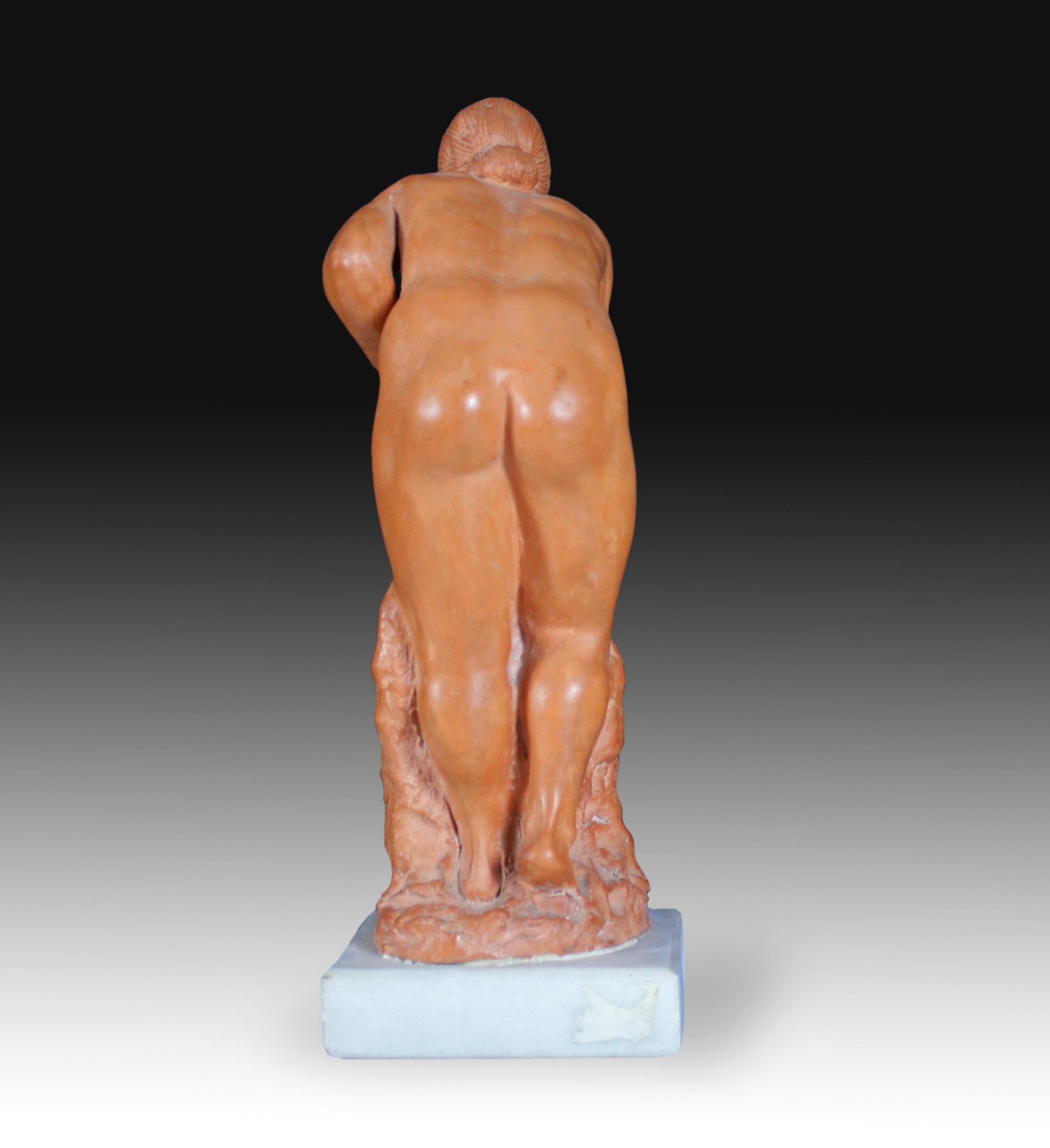 Escultura de terracota firmada Francisco Luque, España, Siglo XX Español en venta