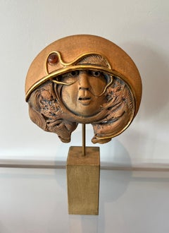Terrakotta-Skulptur, signiert Jean-Claude Vanhaecke