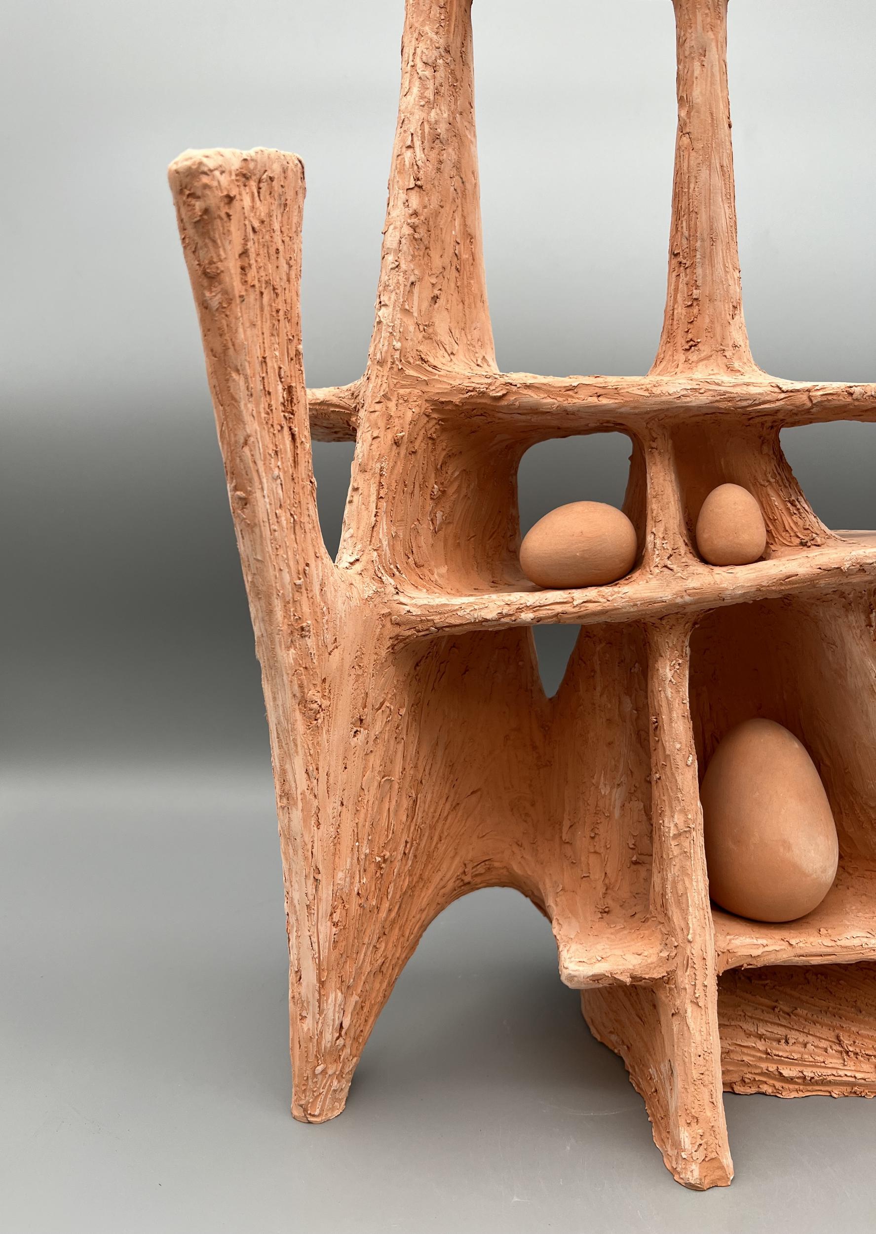 Escultura de terracota, pieza única de Michel Lucotte, Francia, 1959 en venta 1