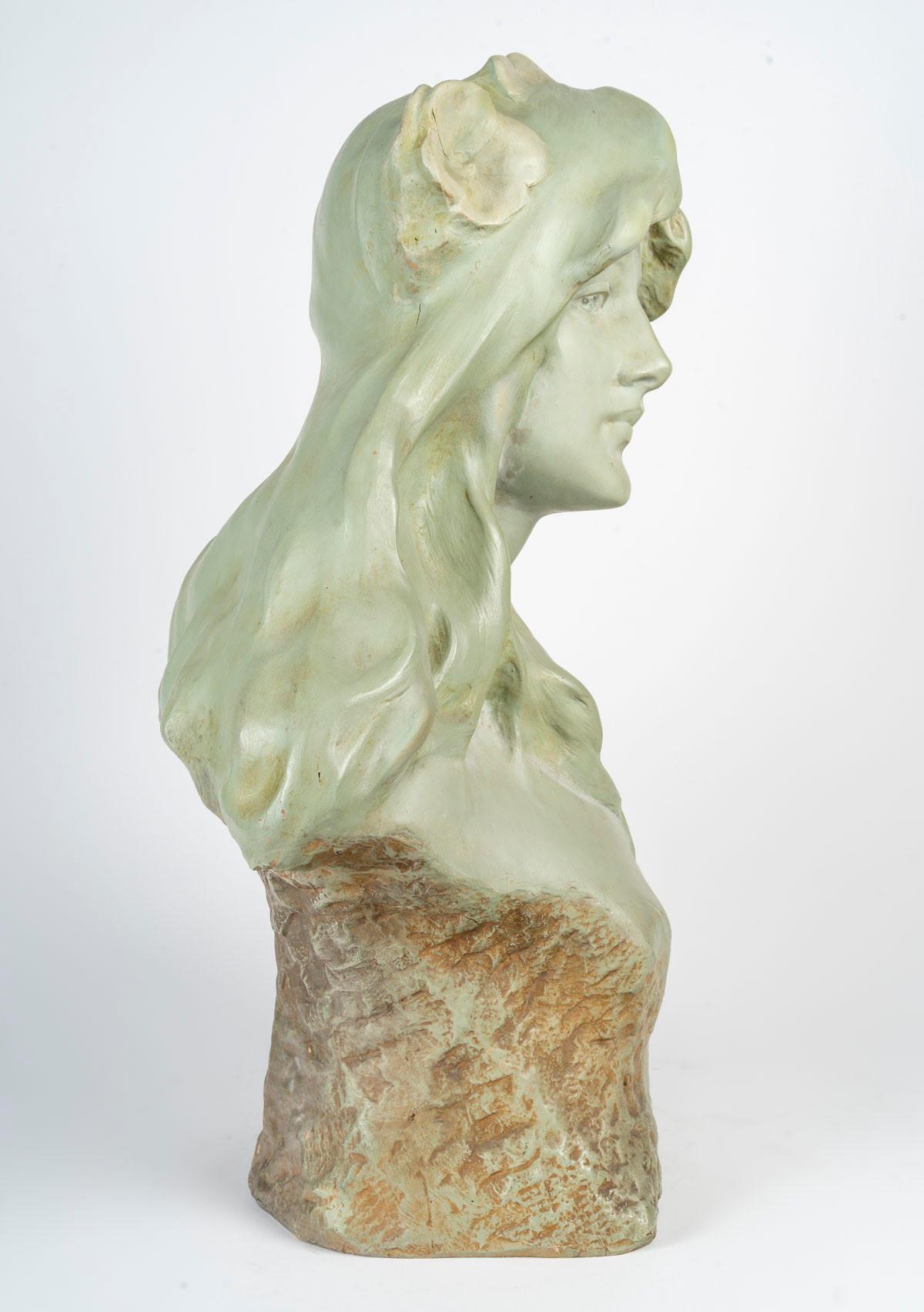 XX secolo Sculture in terracotta, periodo Art Nouveau, 1900. in vendita