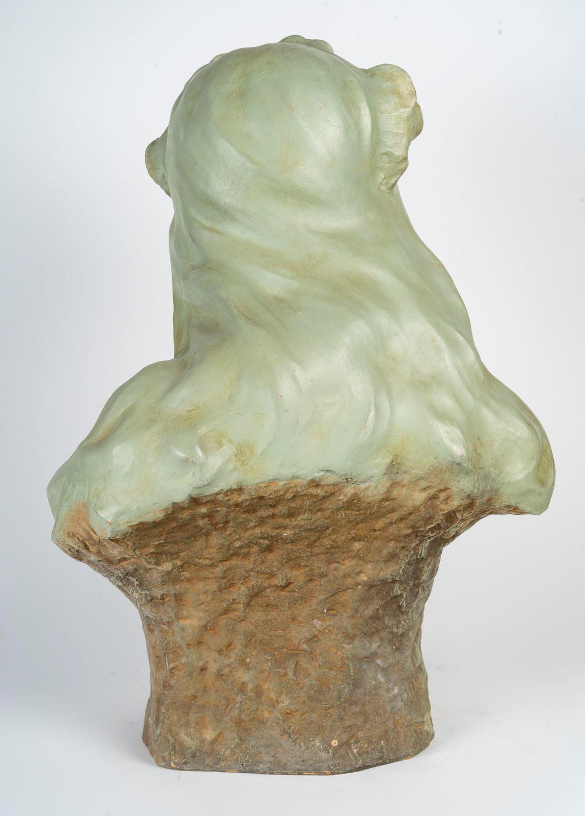 Terracotta Sculture in terracotta, periodo Art Nouveau, 1900. in vendita