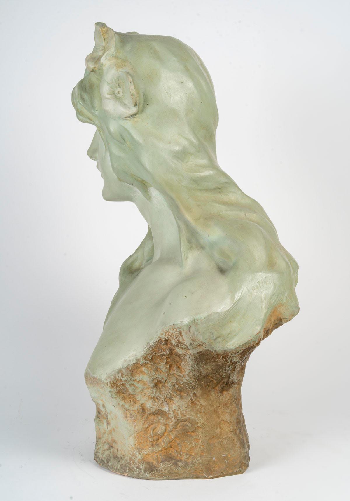 Sculture in terracotta, periodo Art Nouveau, 1900. in vendita 1