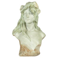 Antique Terracotta Sculptures, Art Nouveau Period, 1900.