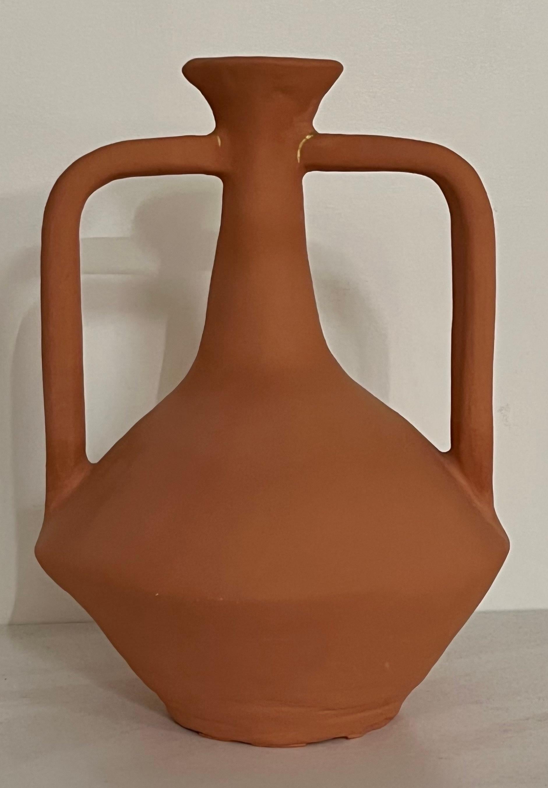 Other Terracotta Short Neck Vase by Solem Ceramics For Sale
