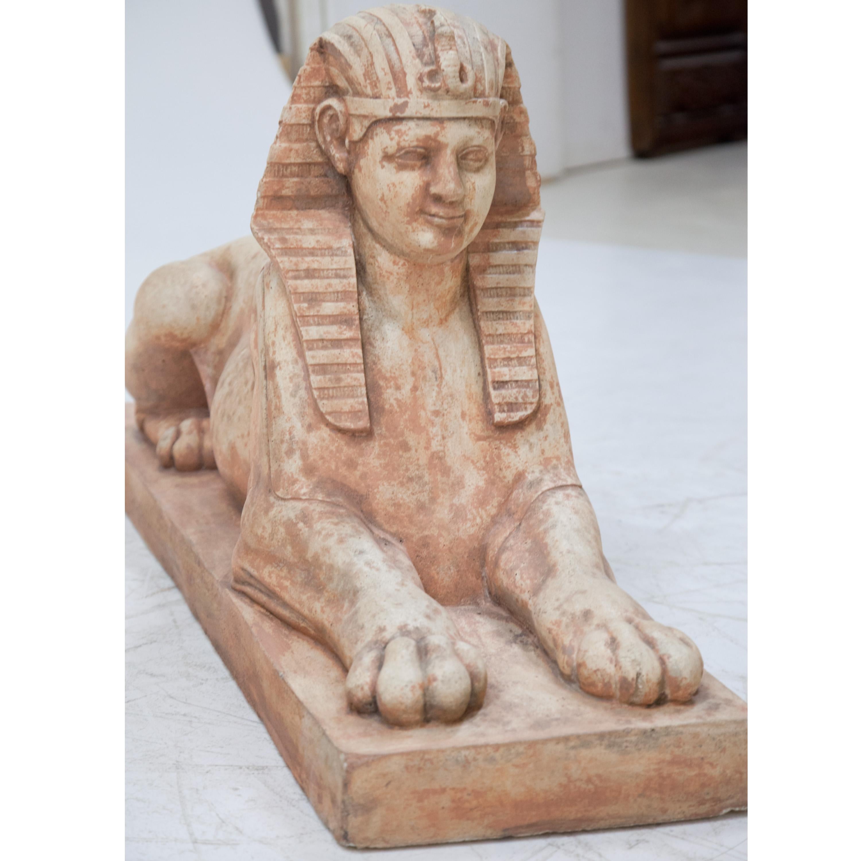 Terracotta Sphinxes, Second Half of the 20th Century 1