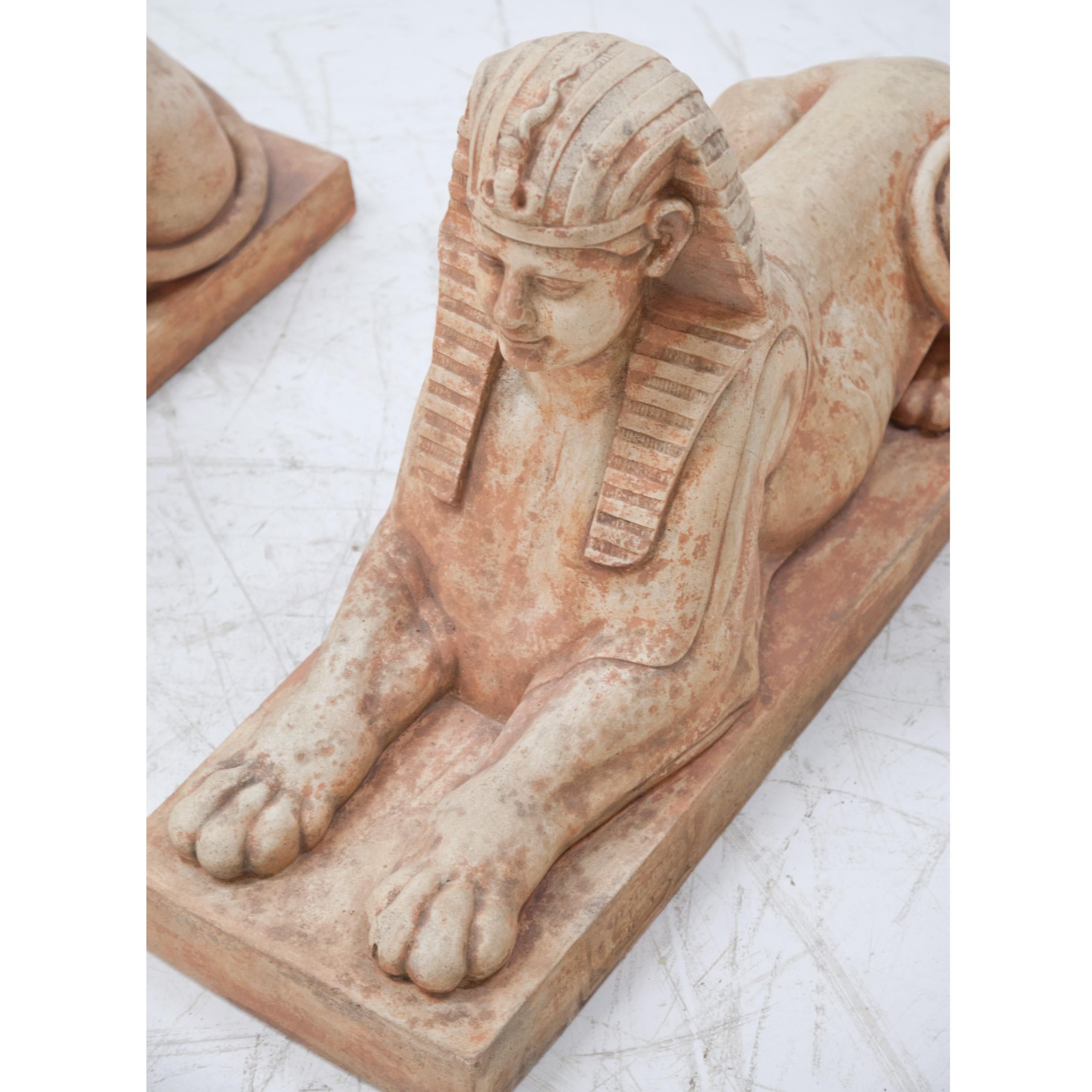 Terracotta Sphinxes, Second Half of the 20th Century 2