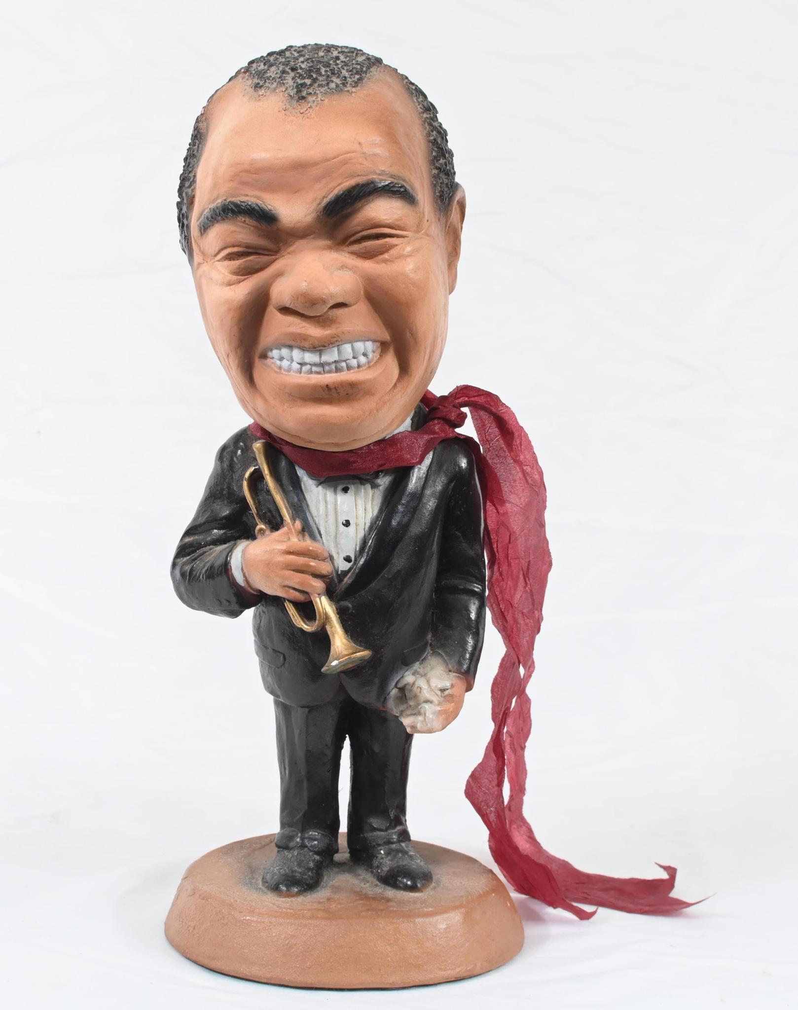 Statue Louis Armstrong Satchmo New Orleans Jazz Art en vente 2