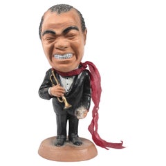 Terracotta Statue Louis Armstrong Satchmo New Orleans Jazz Art