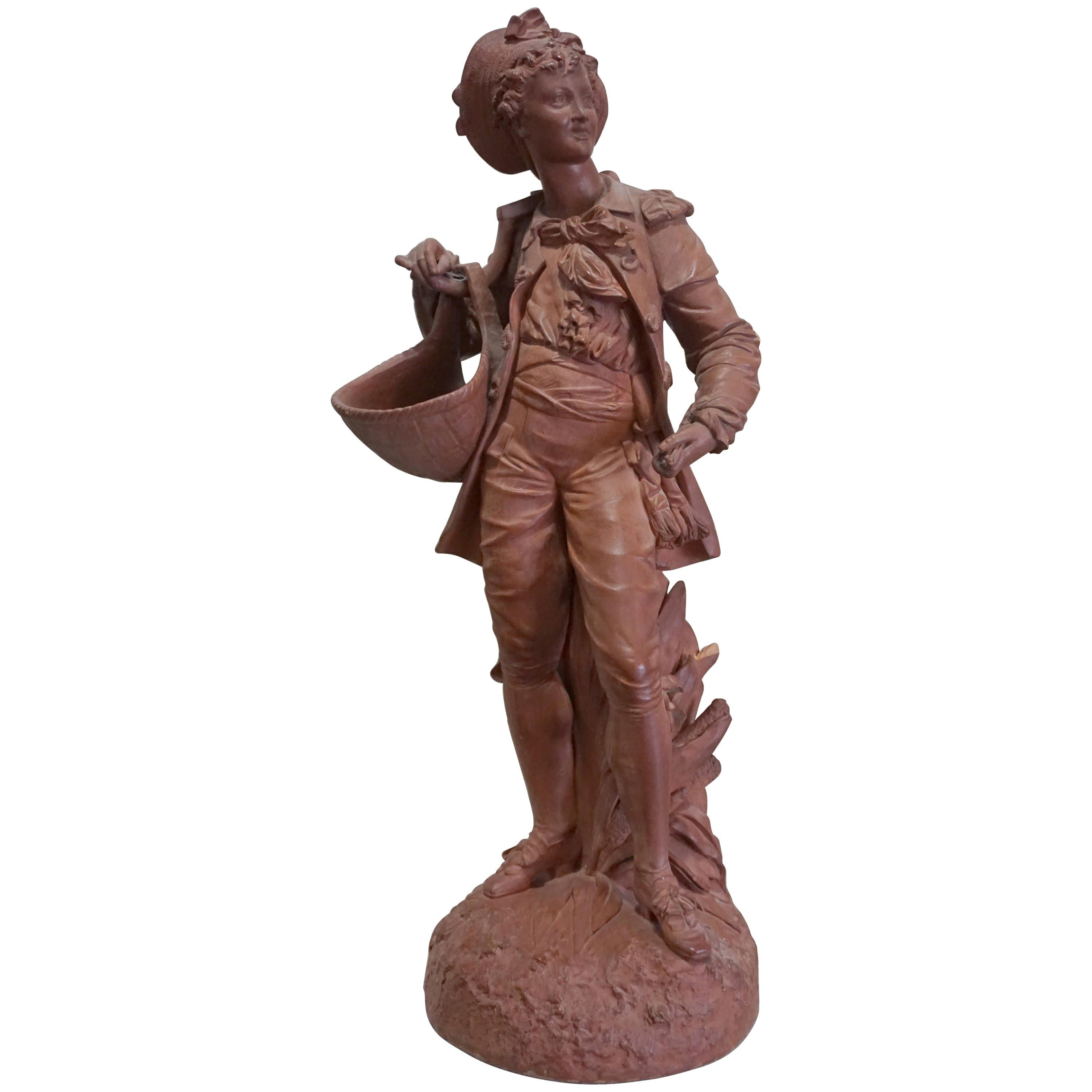 Terracotta Statue of Young Boy