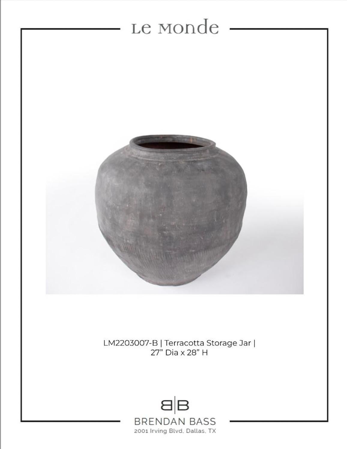 Terracotta Storage Jar For Sale 2