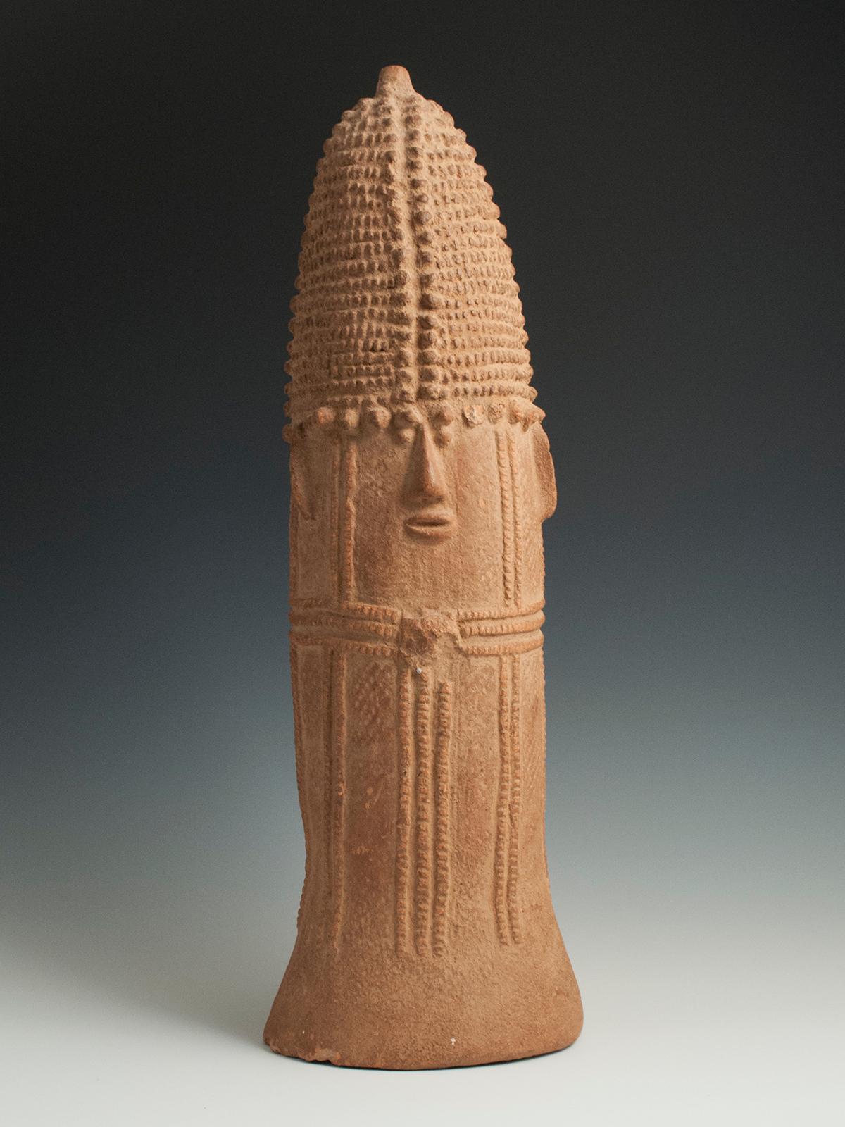Urna de terracota, cultura Bura, valle del río Níger, Níger/Burkina Faso Hecho a mano