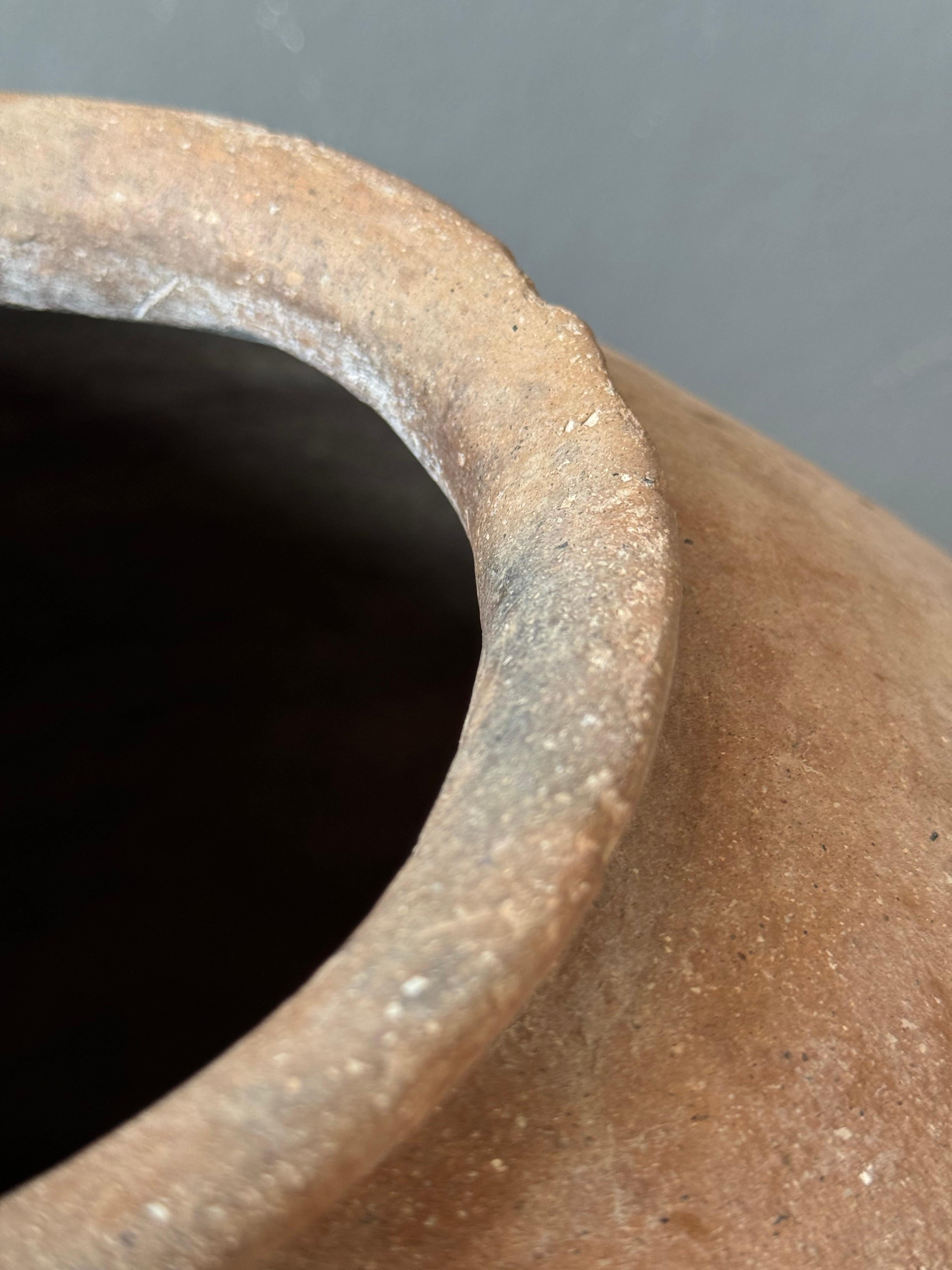 Cotto in fornace Vaso Tepache in terracotta della regione Sierra Norte di Puebla, Messico, 1920