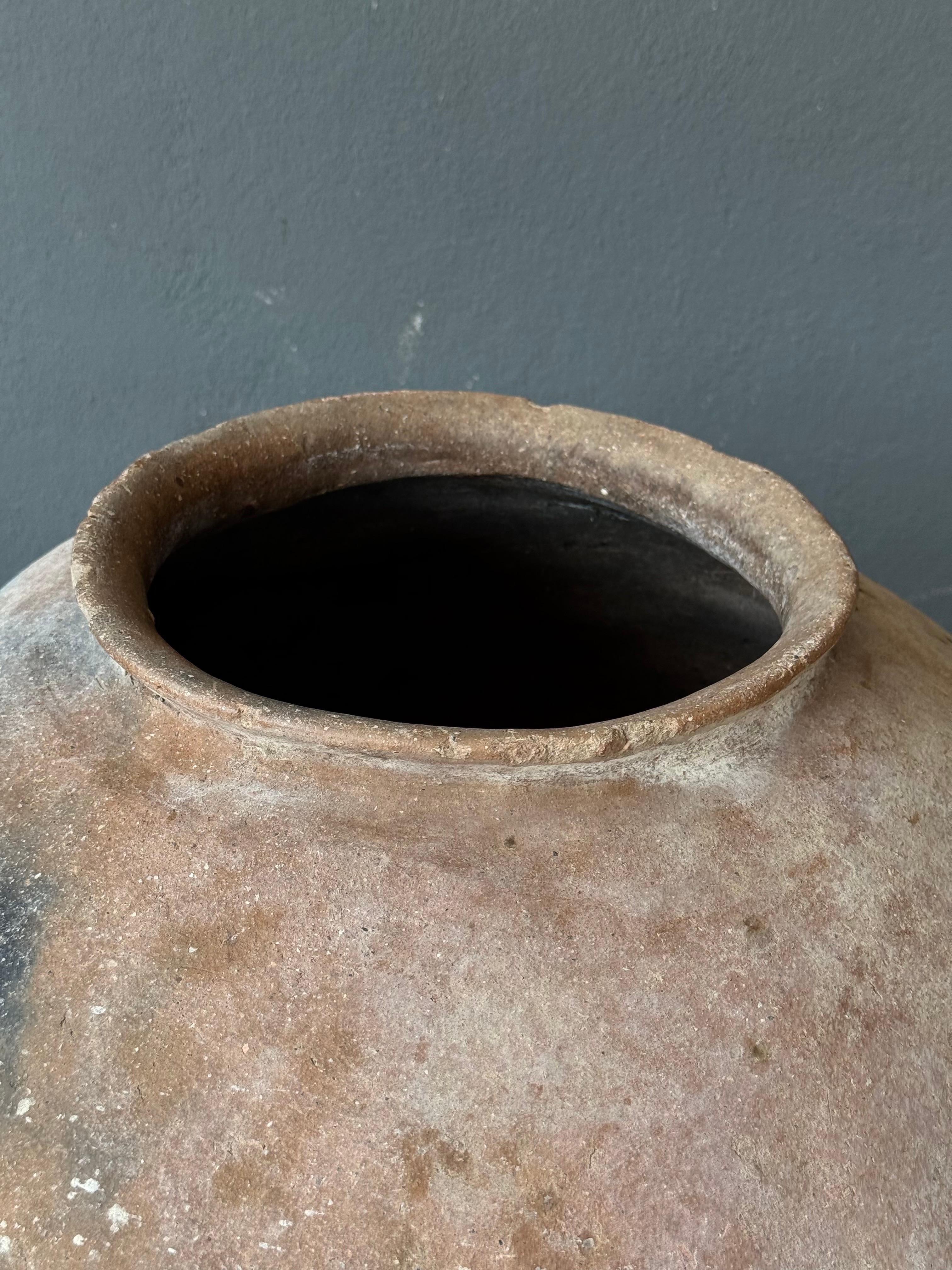 XX secolo Vaso Tepache in terracotta della regione Sierra Norte di Puebla, Messico, 1920