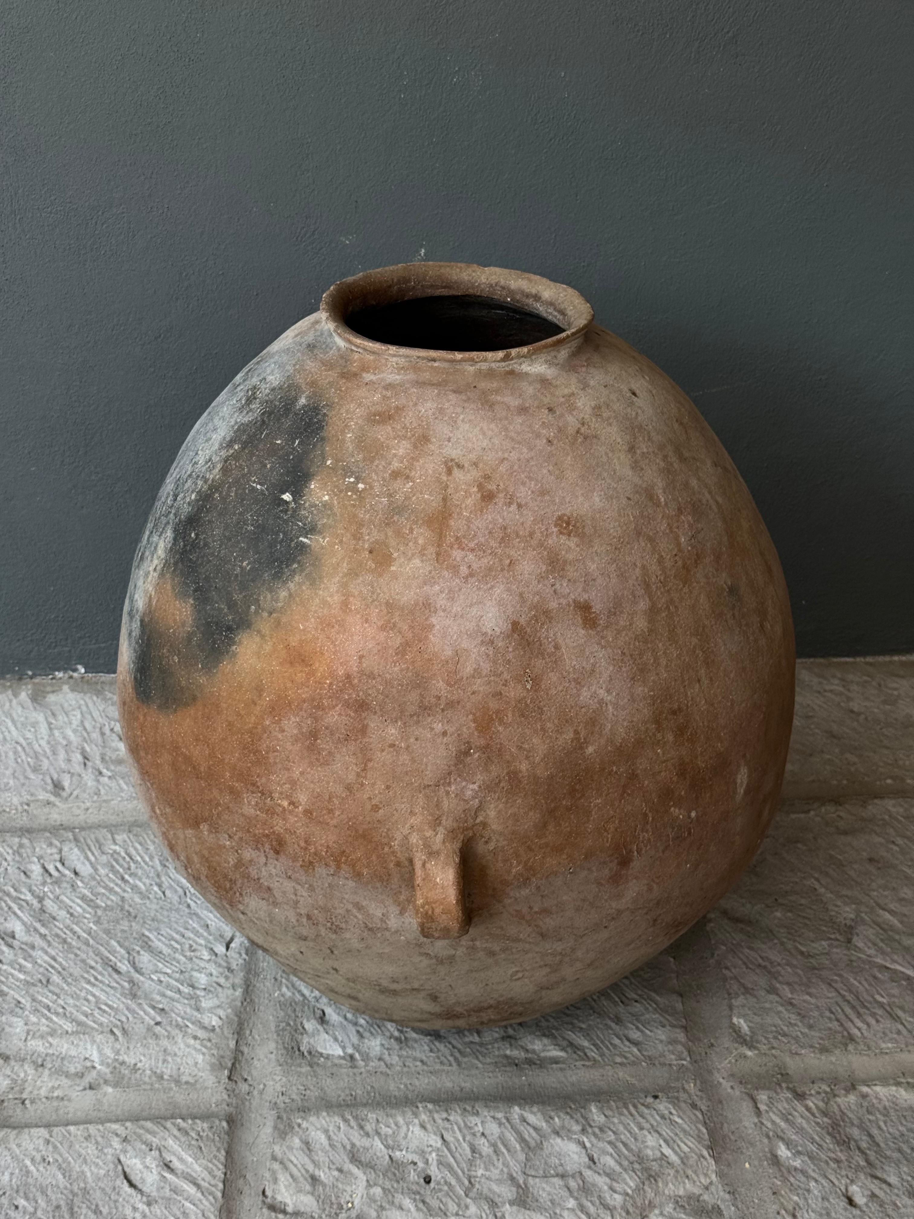 Ceramica Vaso Tepache in terracotta della regione Sierra Norte di Puebla, Messico, 1920