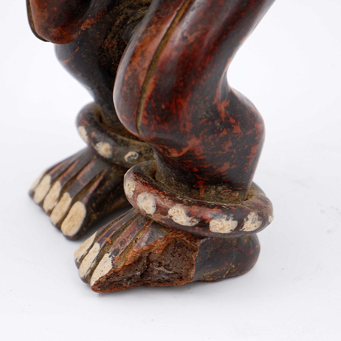 Figurina Tikar in terracotta - Maison Dieu - Camerun in vendita 5