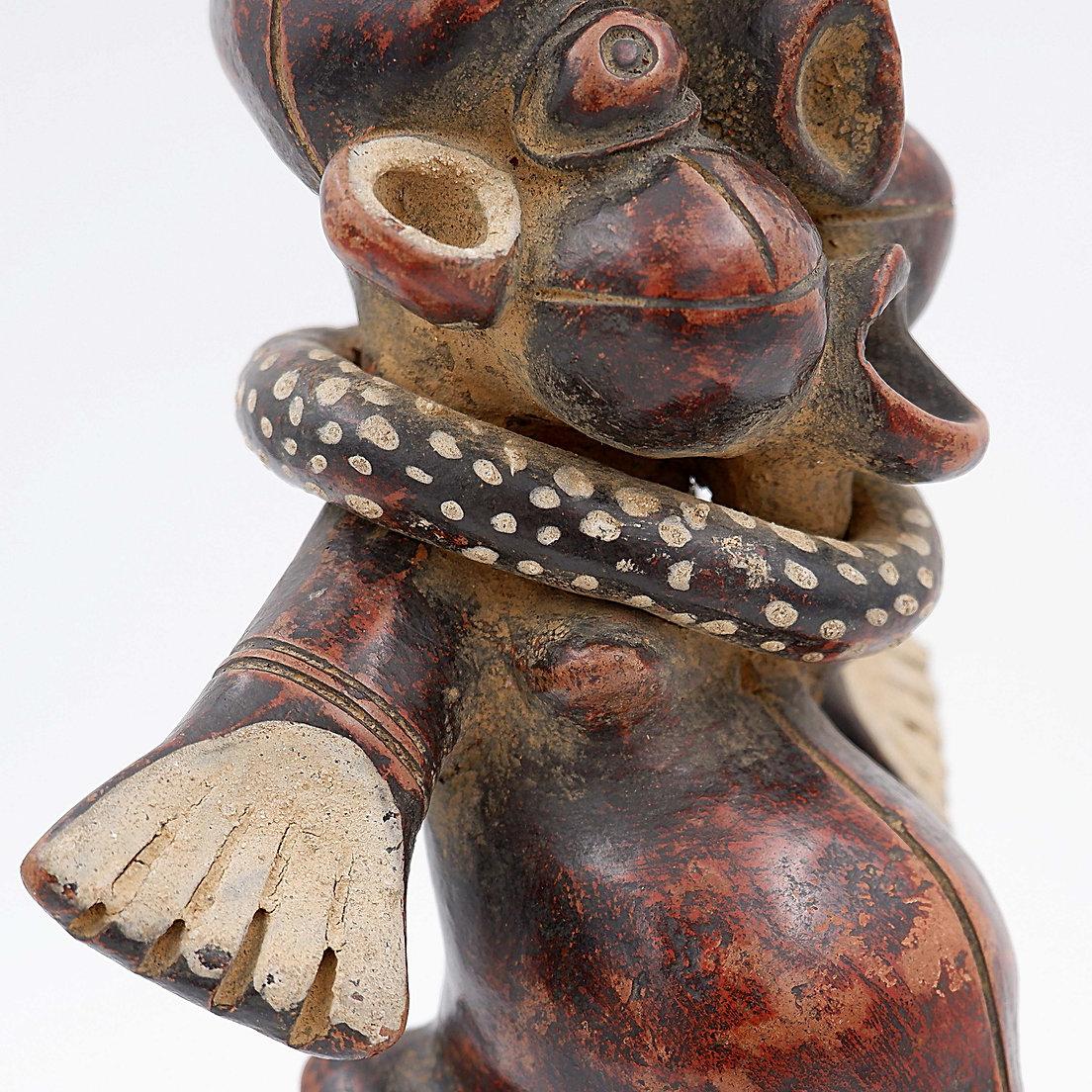 Figurina Tikar in terracotta - Maison Dieu - Camerun in vendita 1