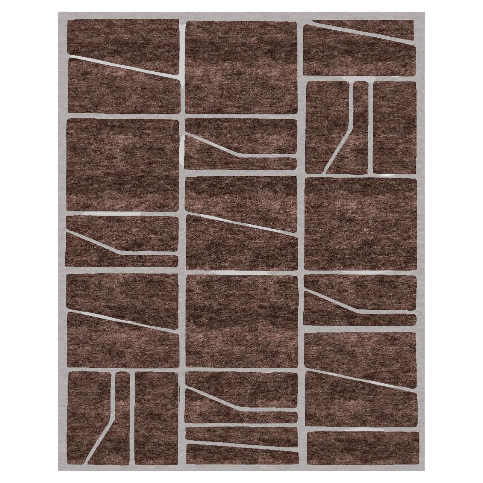 Terrakotta-Kacheln Großer Teppich von Art & Loom