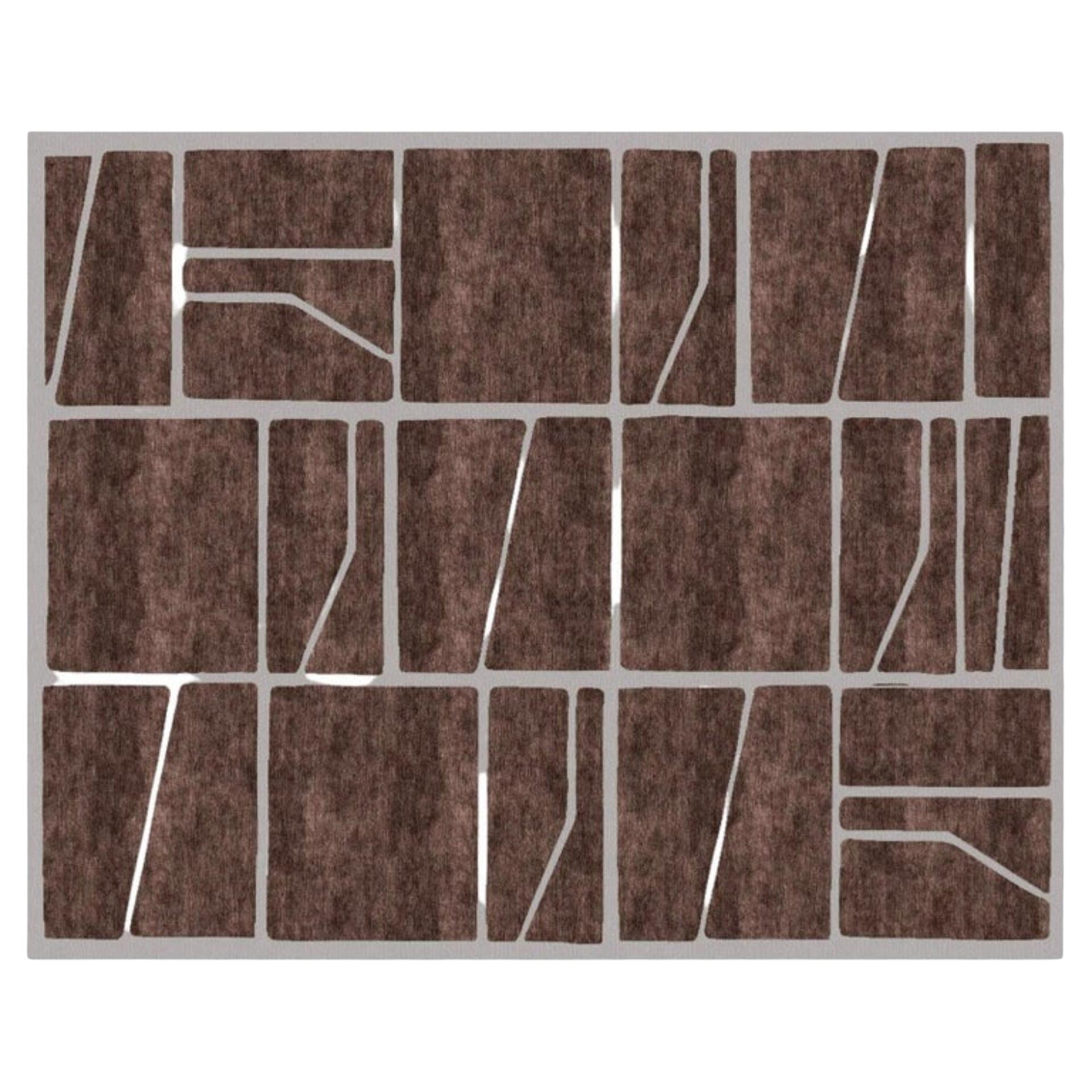 Terracotta Tiles Medium Rug by Art & Loom For Sale