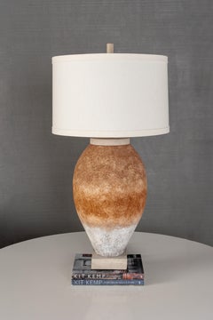 Terracotta Tone Ceramic Table Lamp