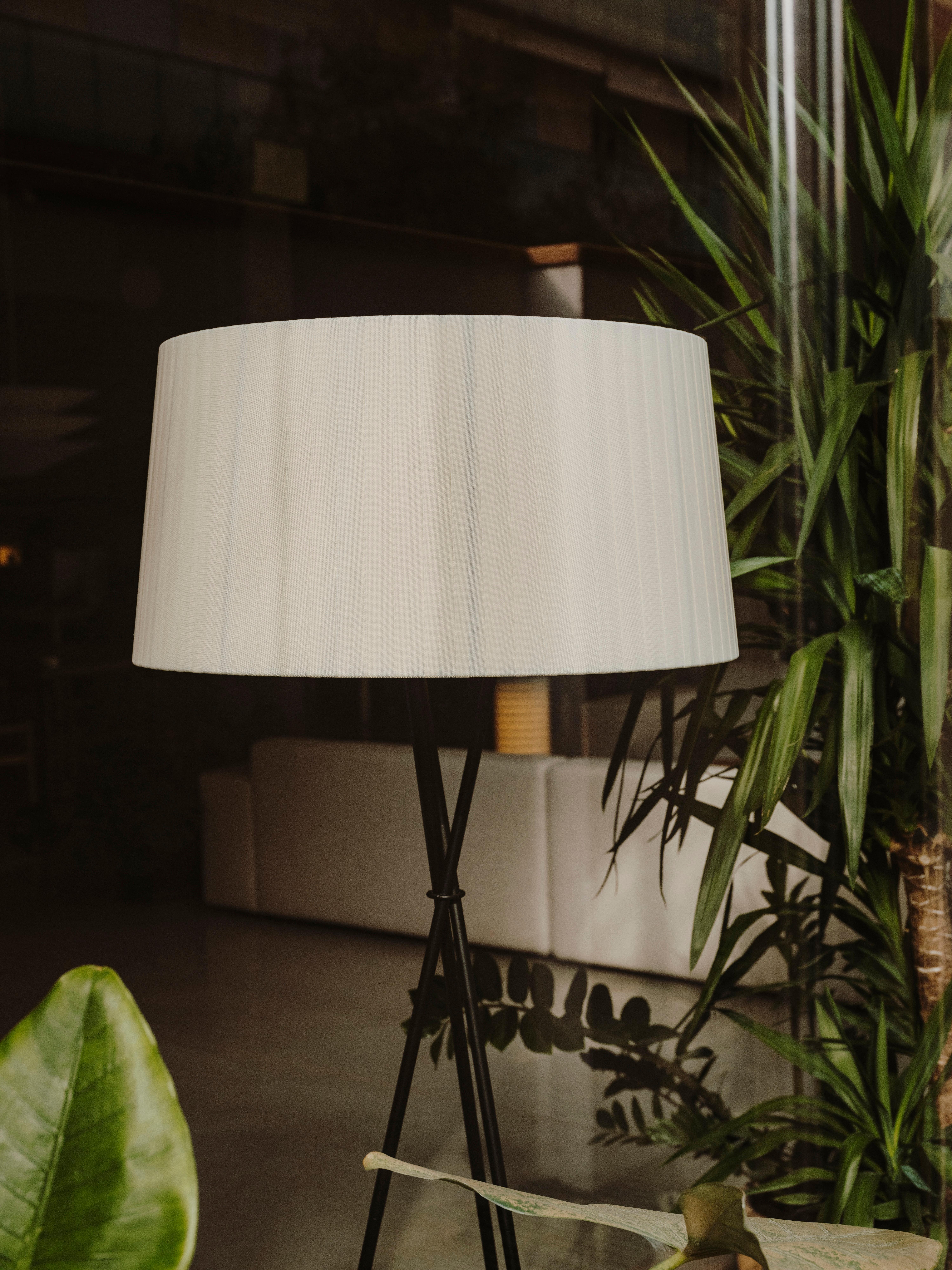 Contemporary Terracotta Trípode G5 Floor Lamp by Santa & Cole