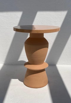 Terracotta Union Side Table by Lea Ginac