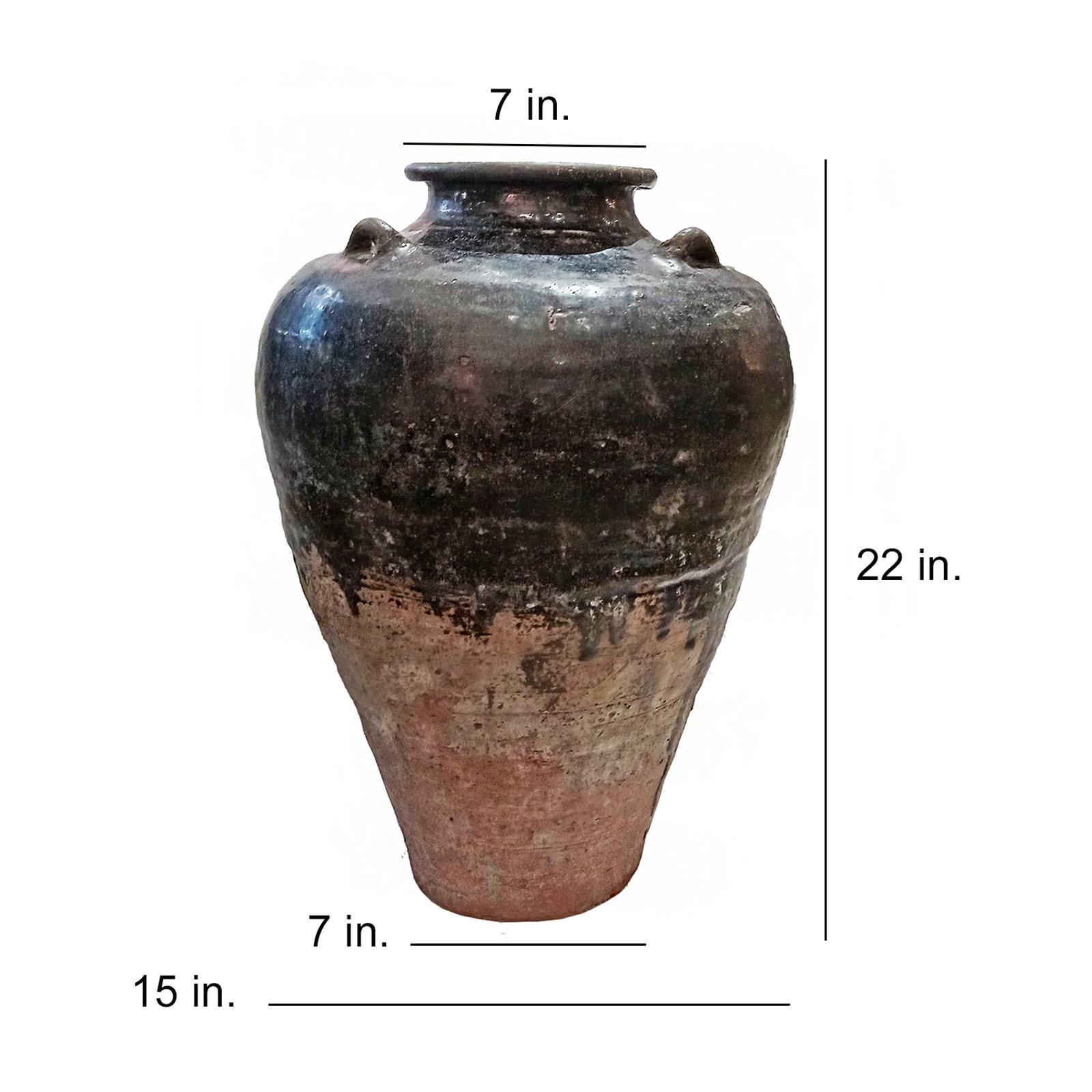 Terrakotta-Urne/Gefäß/Vase aus Indonesien  im Angebot 5
