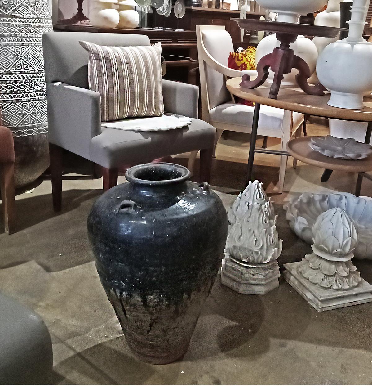 Terrakotta-Urne/Gefäß/Vase aus Indonesien  im Angebot 11