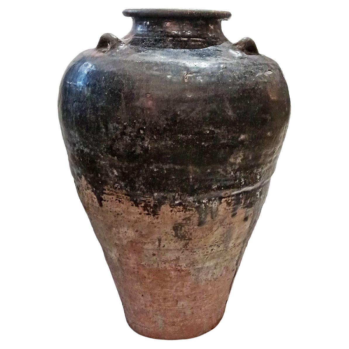 Terrakotta-Urne/Gefäß/Vase aus Indonesien  im Angebot