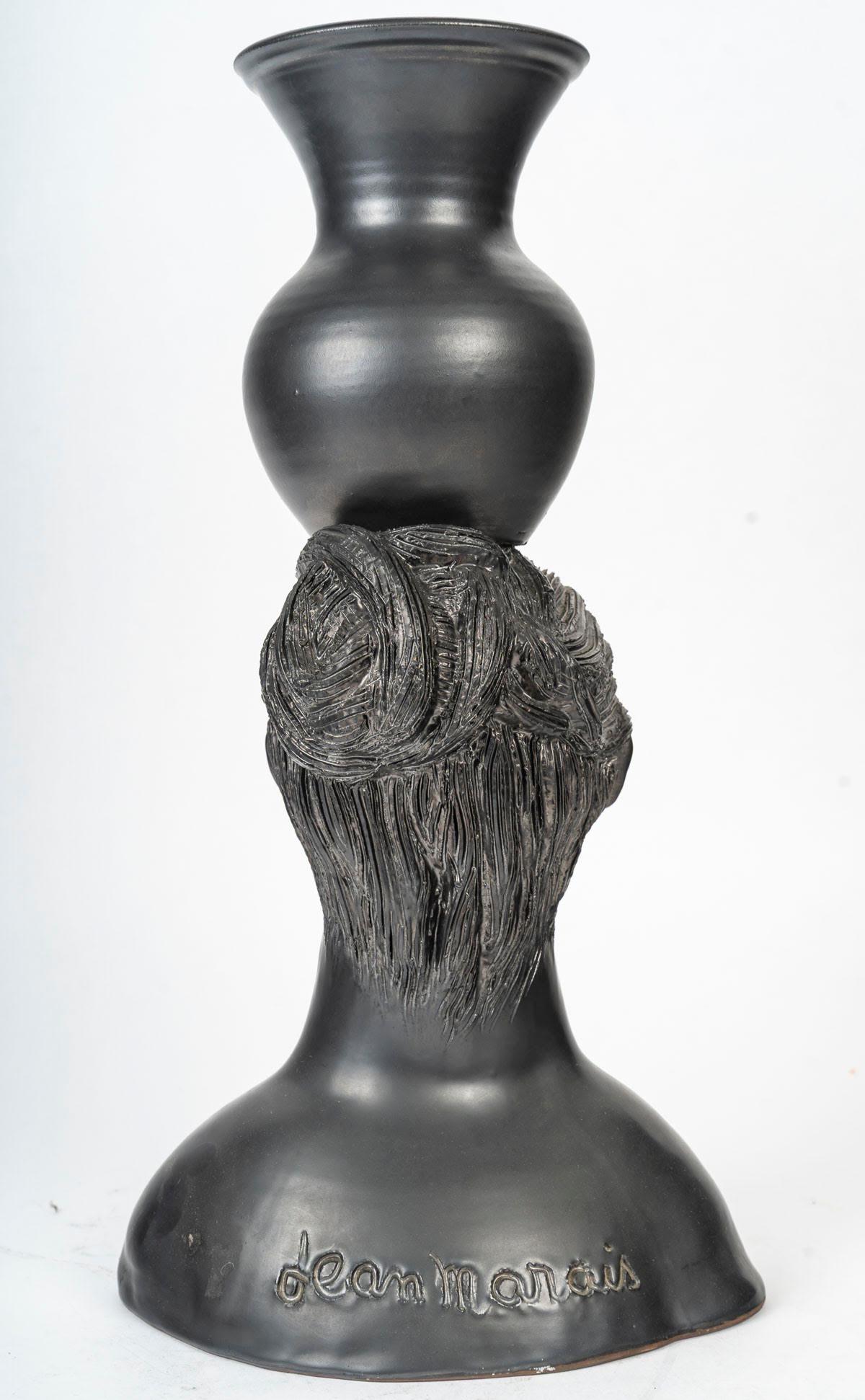 Terracotta Vase by Jean Marais, 20th Century. in vendita 1