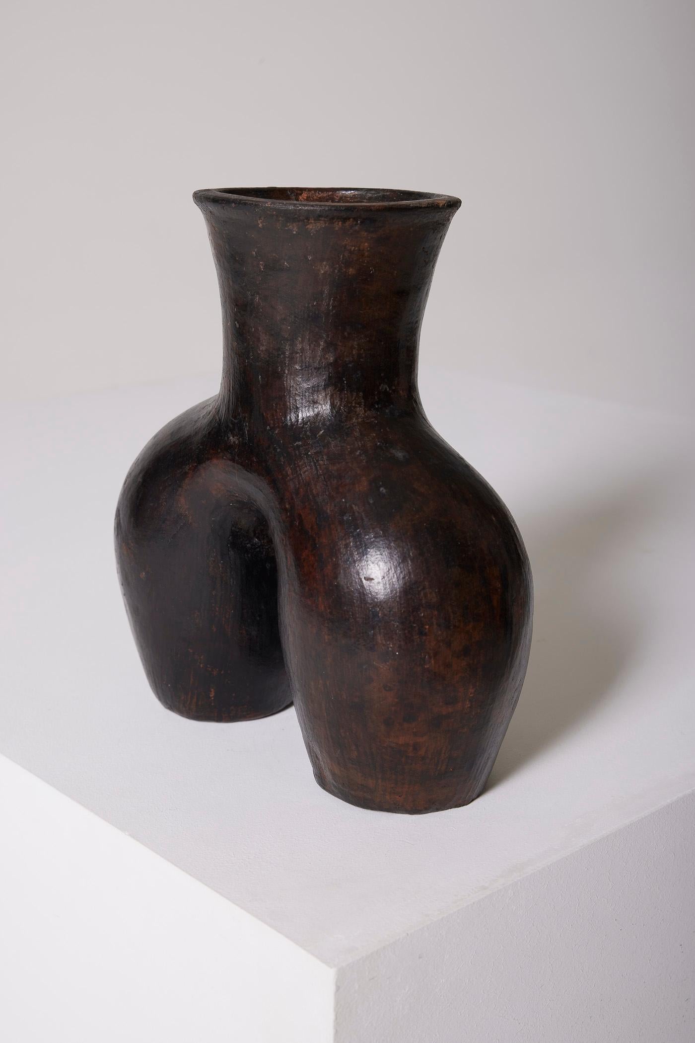 Brutalist Terracotta vase