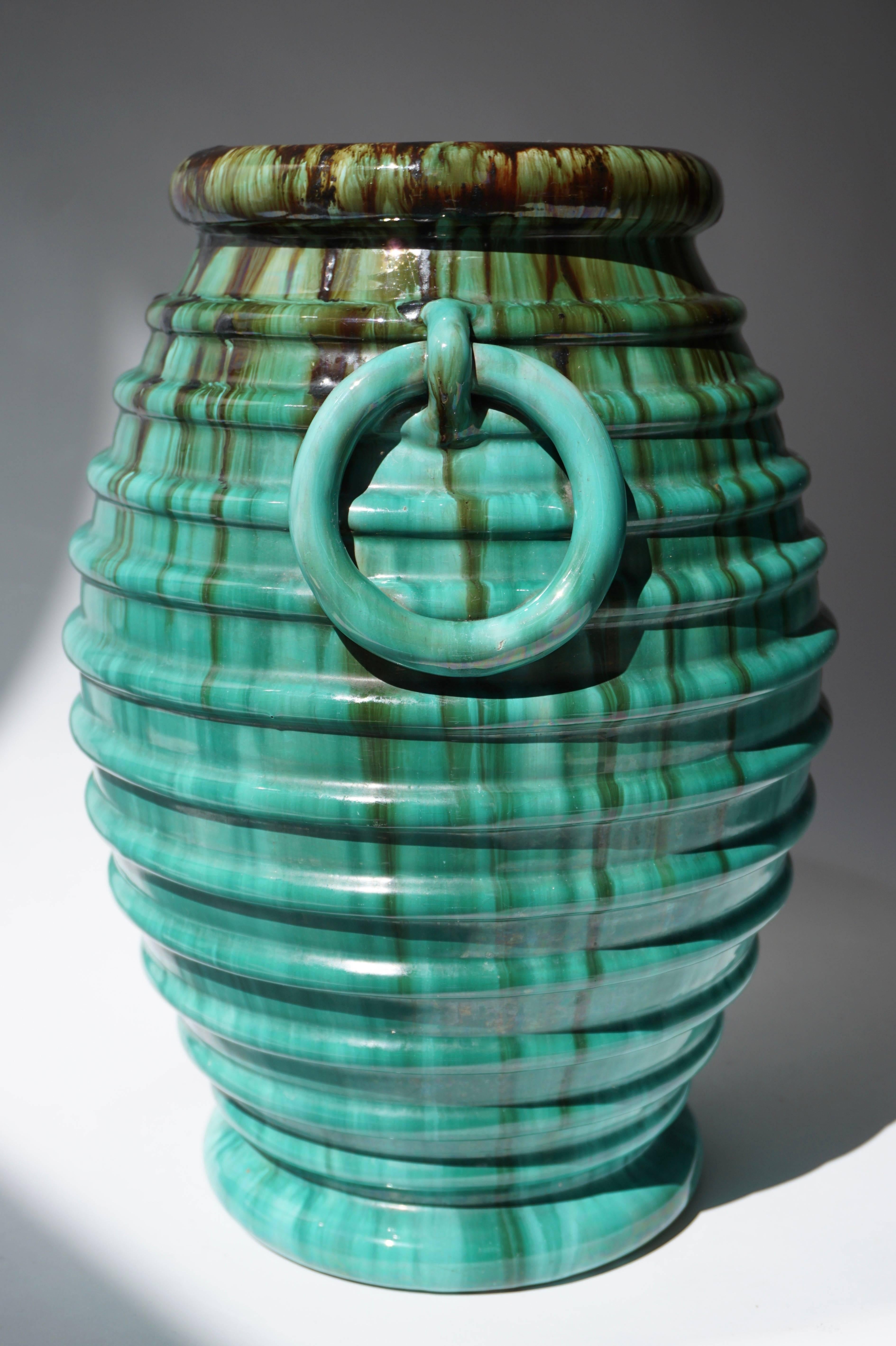 Terrakotta-Vase (Italienisch)