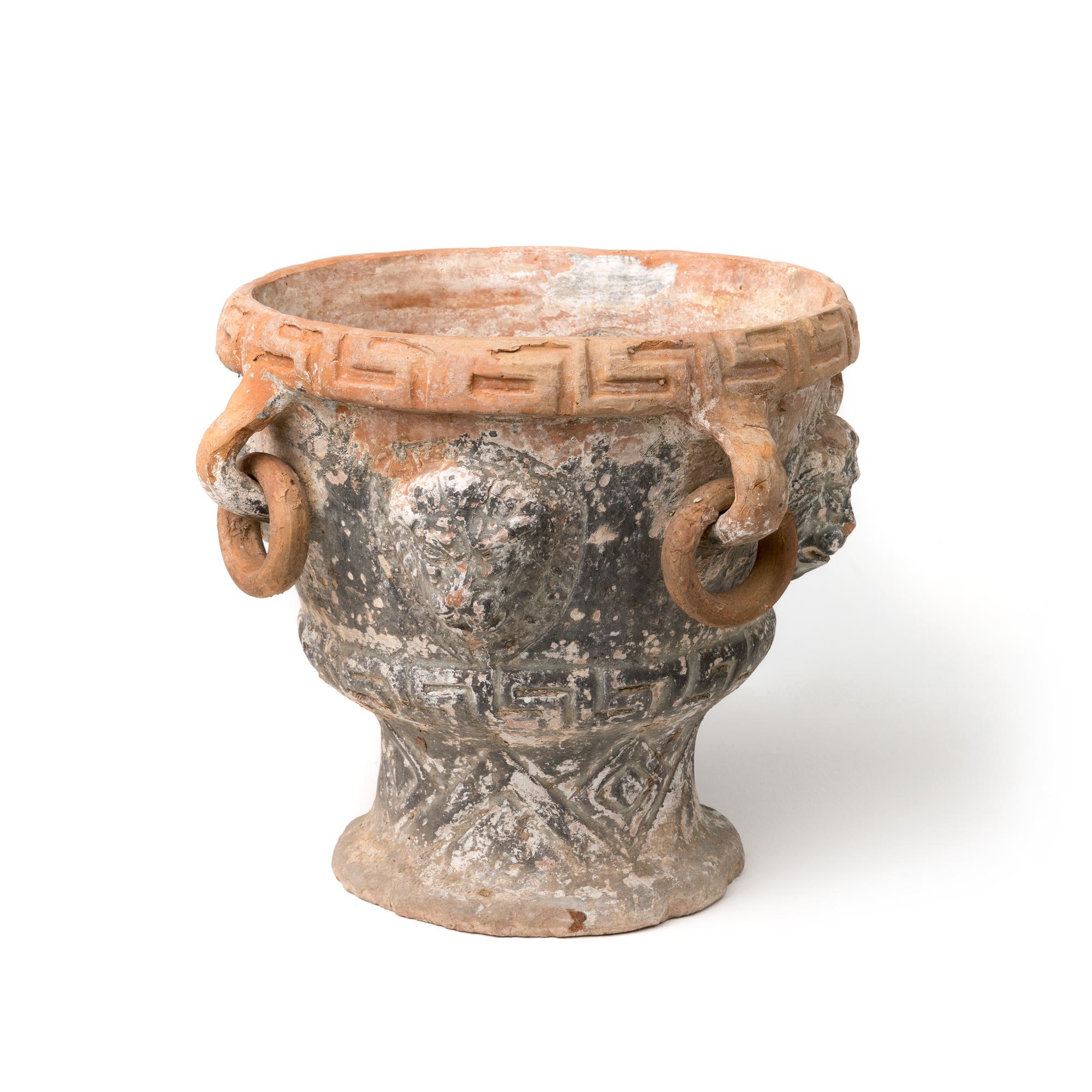 Terracotta vase. France 20th century.