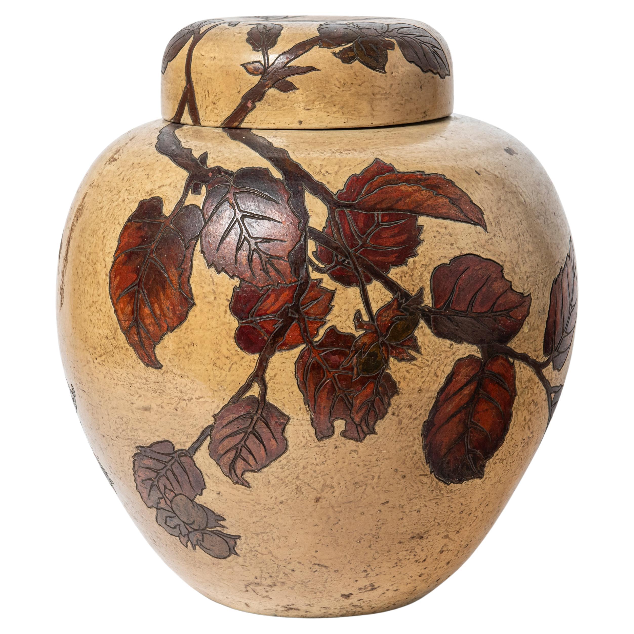 Terracotta vase. France, early 20th century For Sale