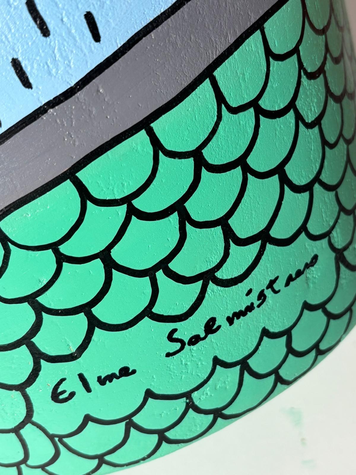 XXIe siècle et contemporain Vase en terre cuite de la collection Vasi diVisi par Elena Salmistraro en vente