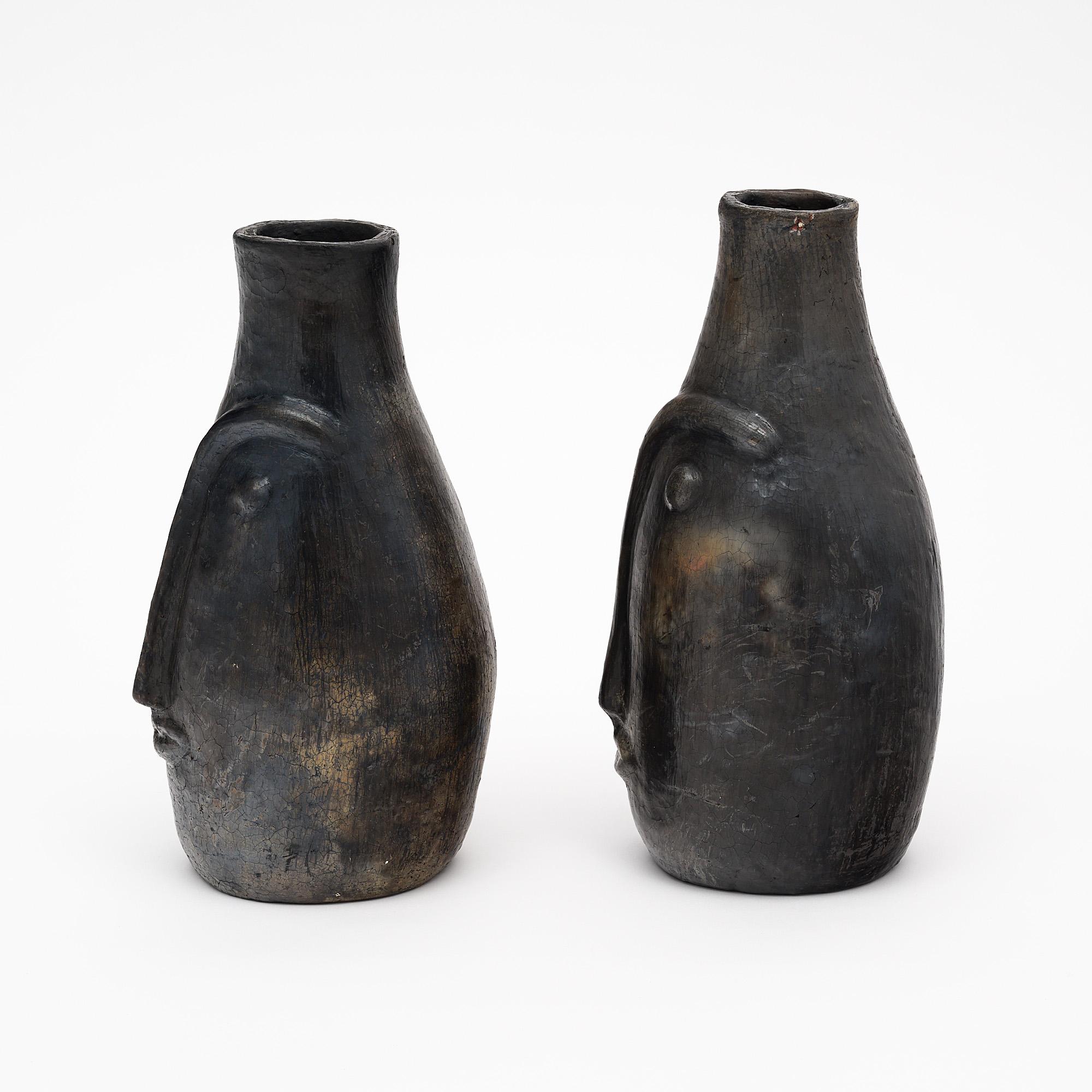Late 20th Century Terracotta Vintage French Vases from Vallauris