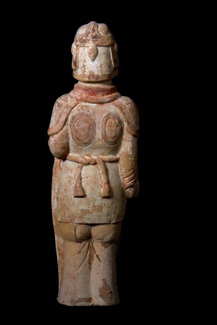 Terracotta Warrior with Shield - Northern Wei Dynasty, China '386-557 AD' 1