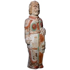 Terracotta Warrior with Shield - Northern Wei Dynasty, China '386-557 AD'