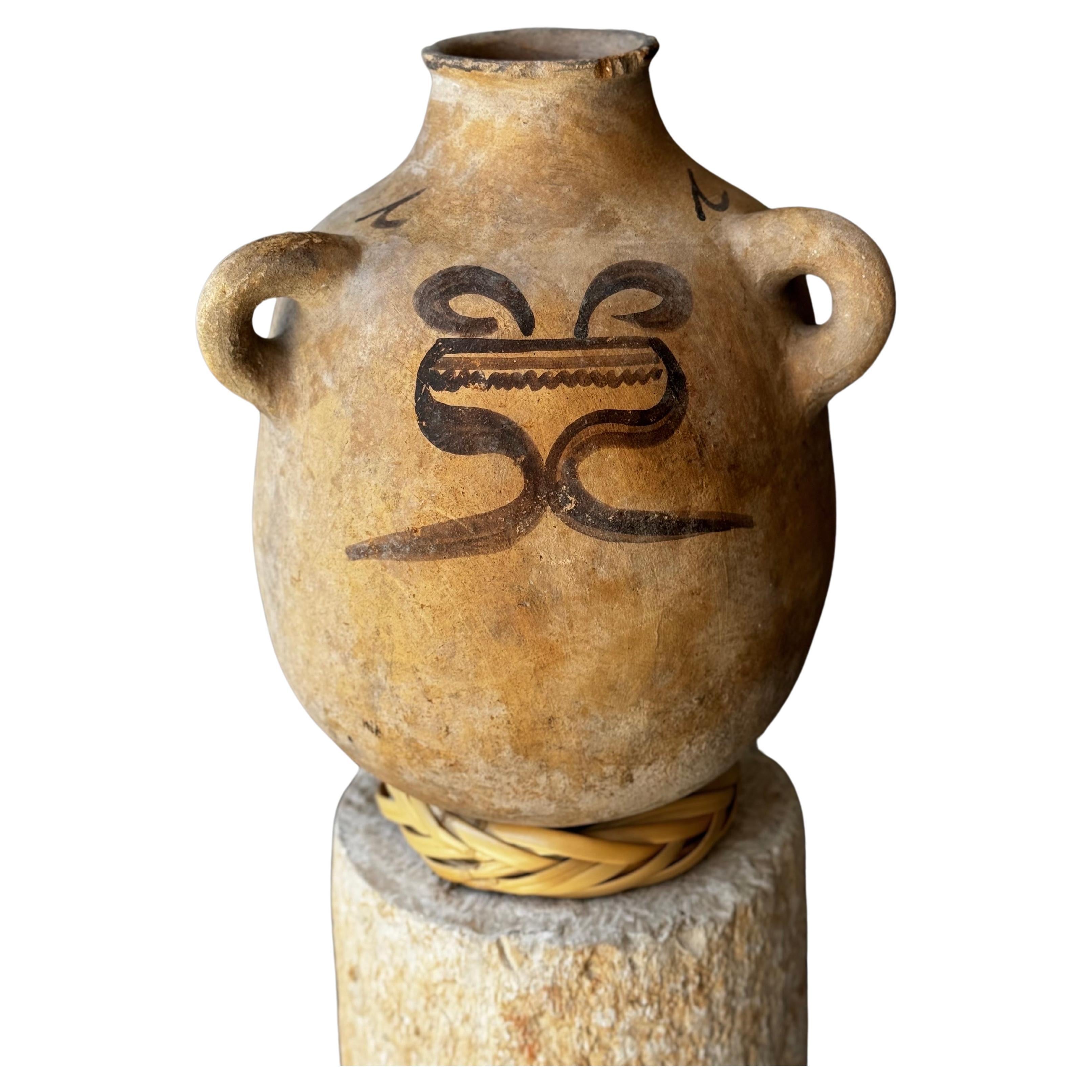 Terracotta Water Jar From Guerrero, Mexico, Circa 1960´s For Sale