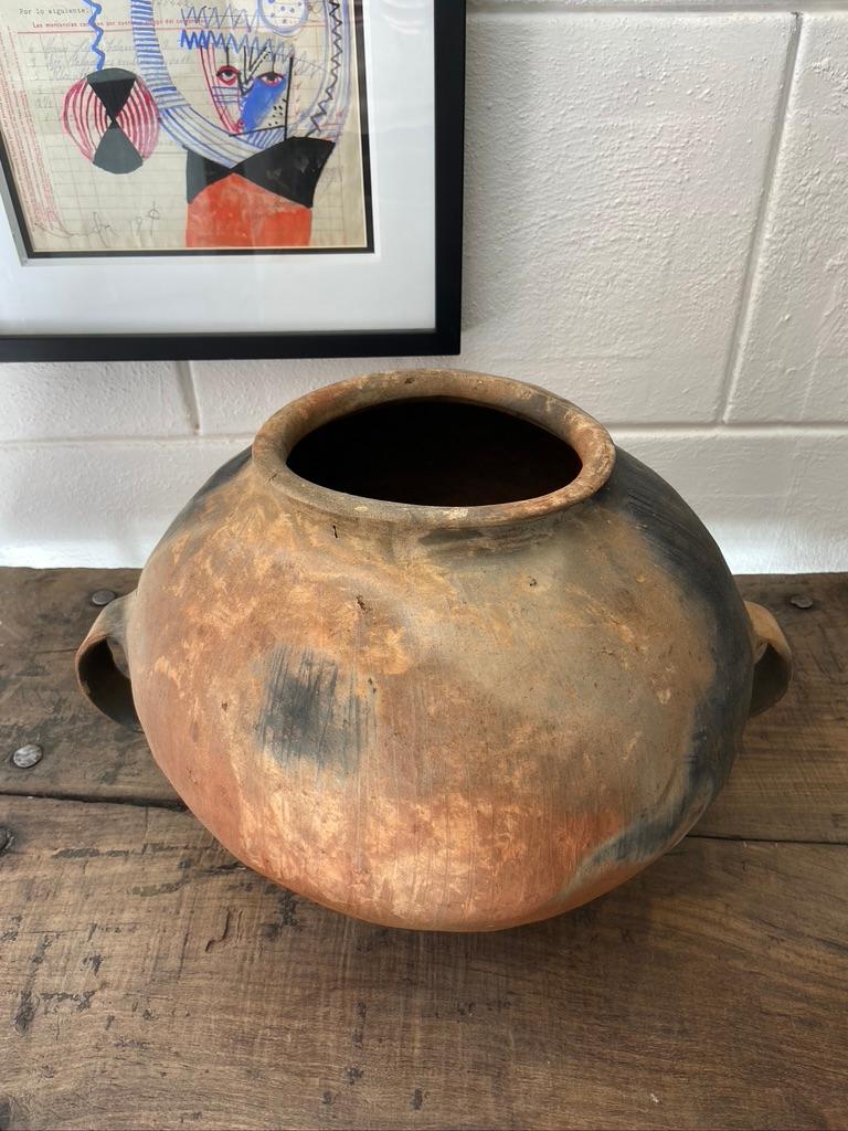 Hand-Crafted Terracotta Water Jar from Mexico, circa 1940s