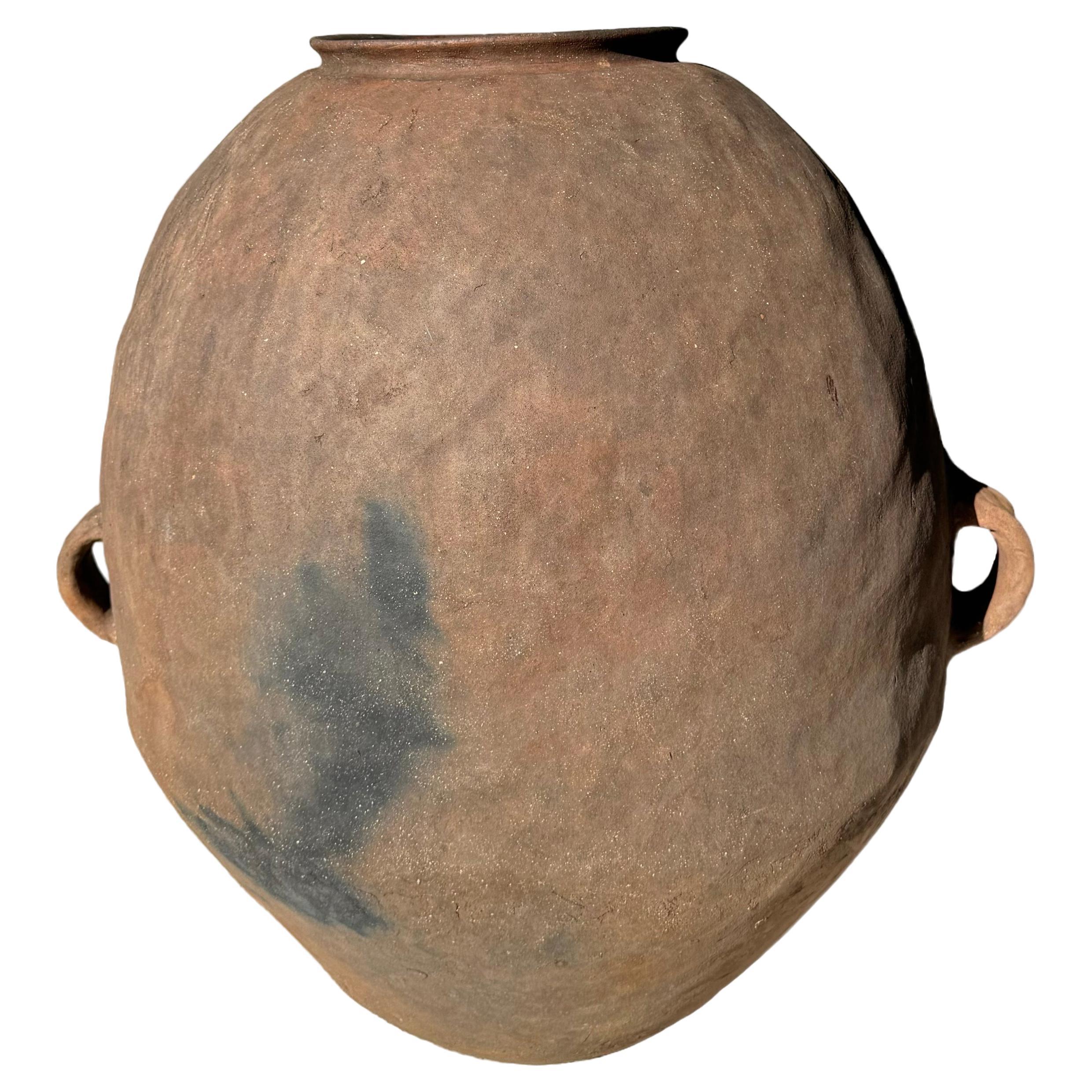 Terracotta Water Jar From Northern Puebla, Mexico, Circa 1920´s For Sale