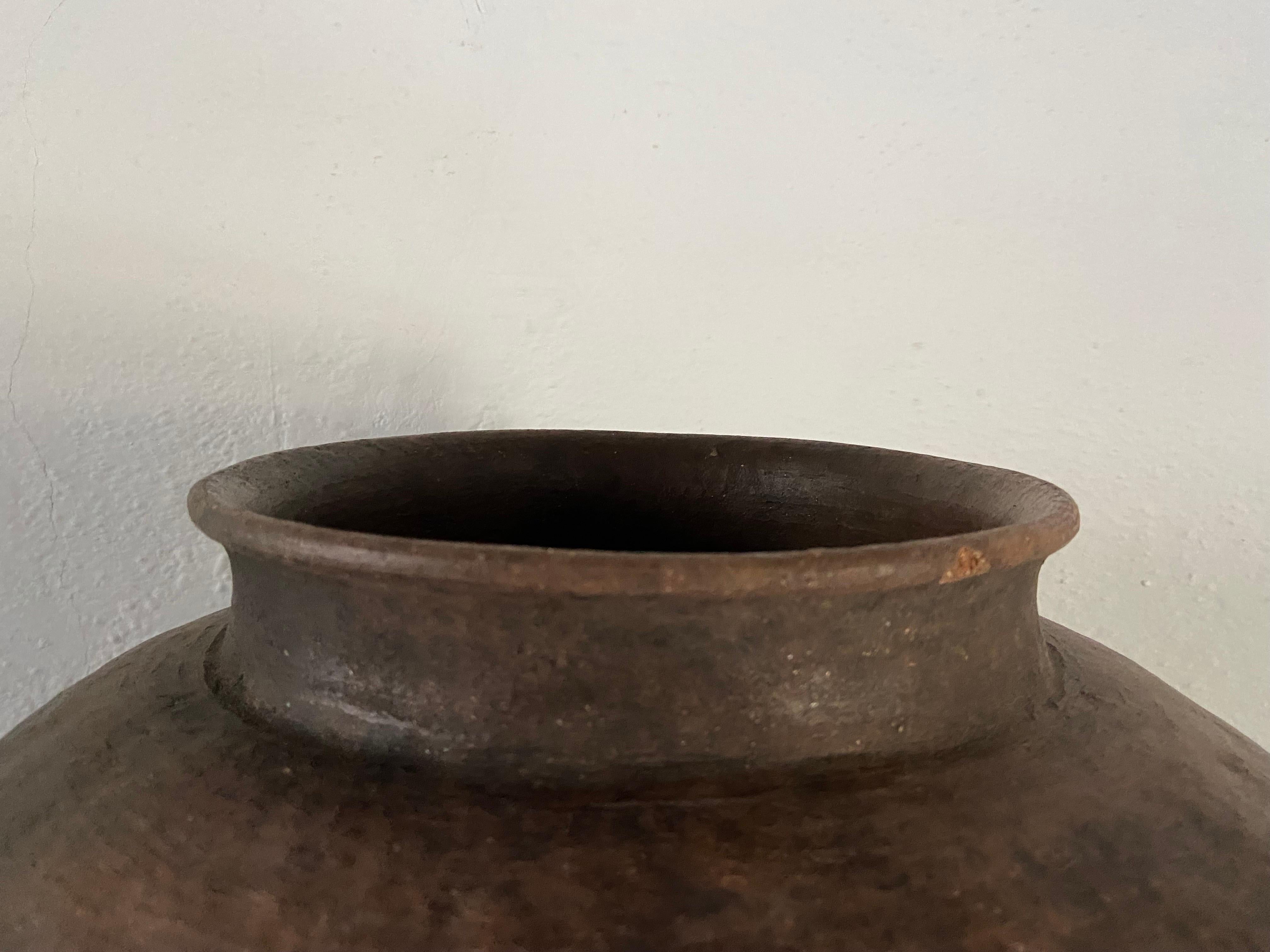 Rustic Terracotta Water Pot From The Mixteca Region Of Oaxaca, Mexico, Circa 1960´s